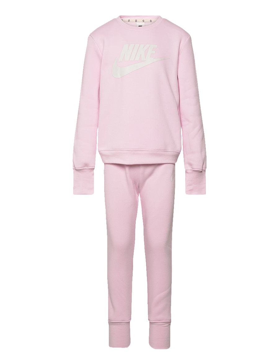 Nike - NKN SUSTAINABLE CREW SET - tracksuits & 2-piece sets - pink foam - 0