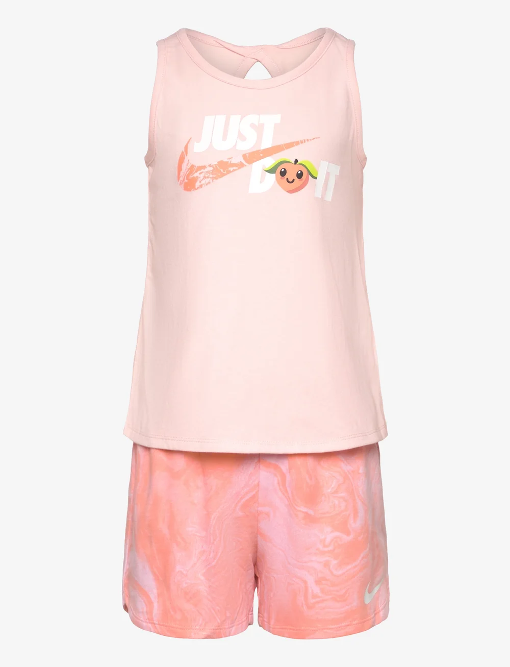 Nike Lil Fruits Peach Tank Short Set Lil Fruits Peach Tank Sets mit kurzarmeligem T Shirt Boozt
