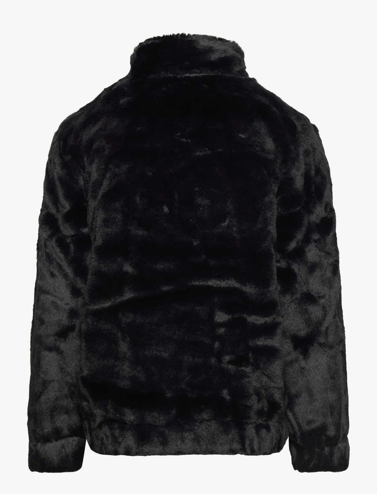 Nike - BIG SWOOSH FAUX FUR JACKET - fleece jacket - black - 1