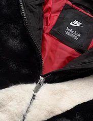 Nike - BIG SWOOSH FAUX FUR JACKET - fleece jacket - black - 3