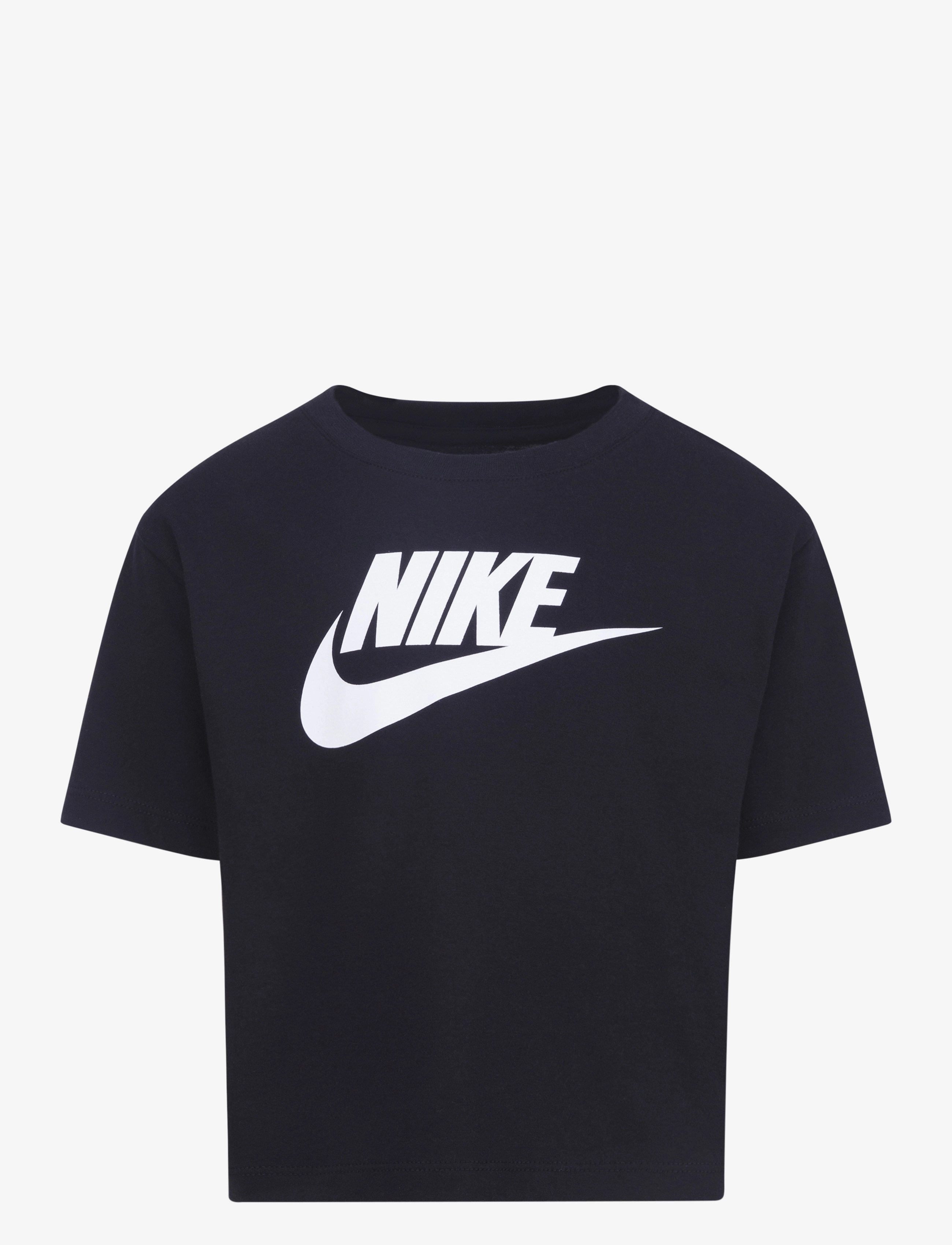 Nike Nike Club Boxy Tee, 104-110, Black, T-Shirts > Kortærmede, Børn