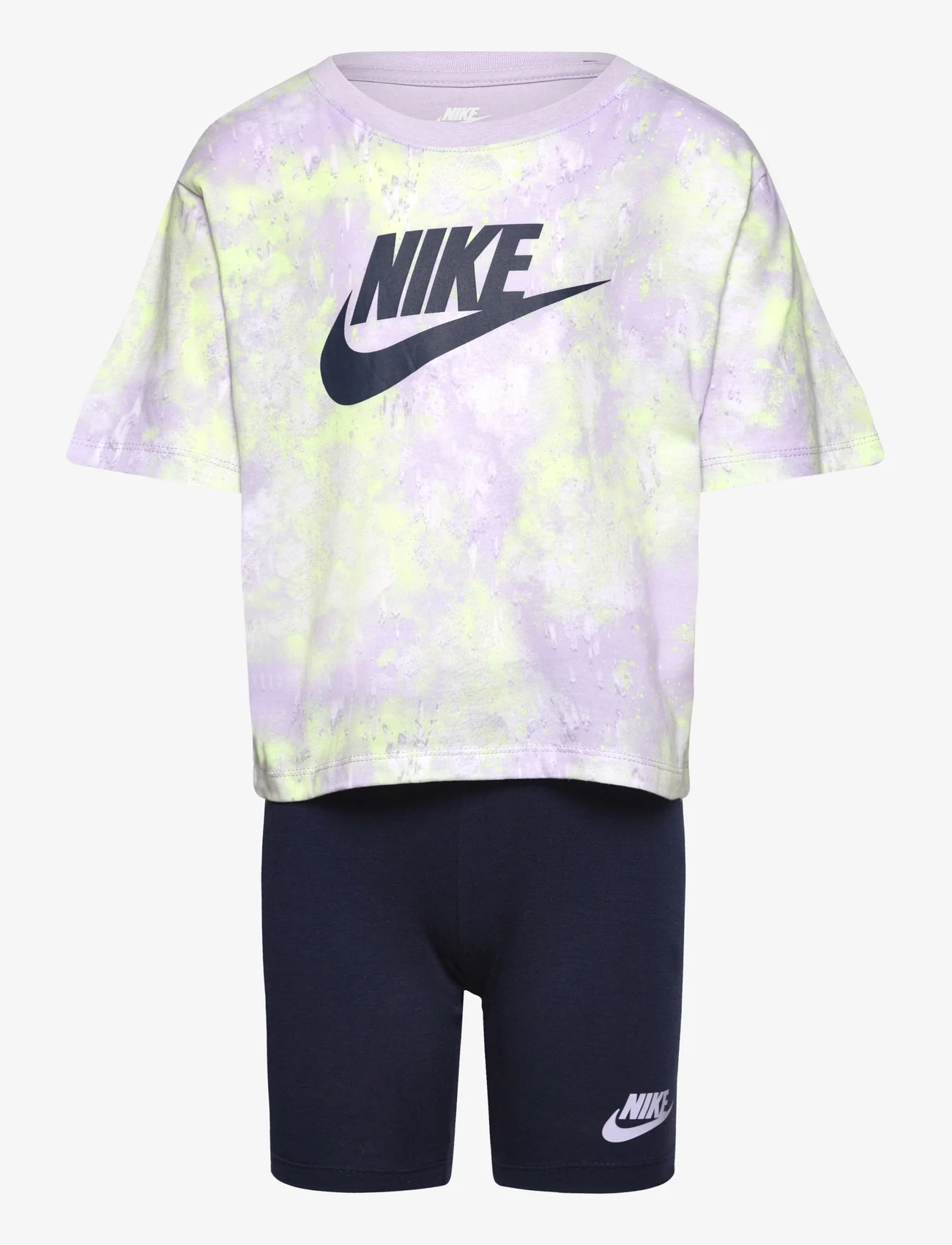 Nike - NKG BOXY TEE & BIKE SHORT / NKG BOXY TEE & BIKE SHORT - sett med kortermede t-skjorter - midnight navy - 0