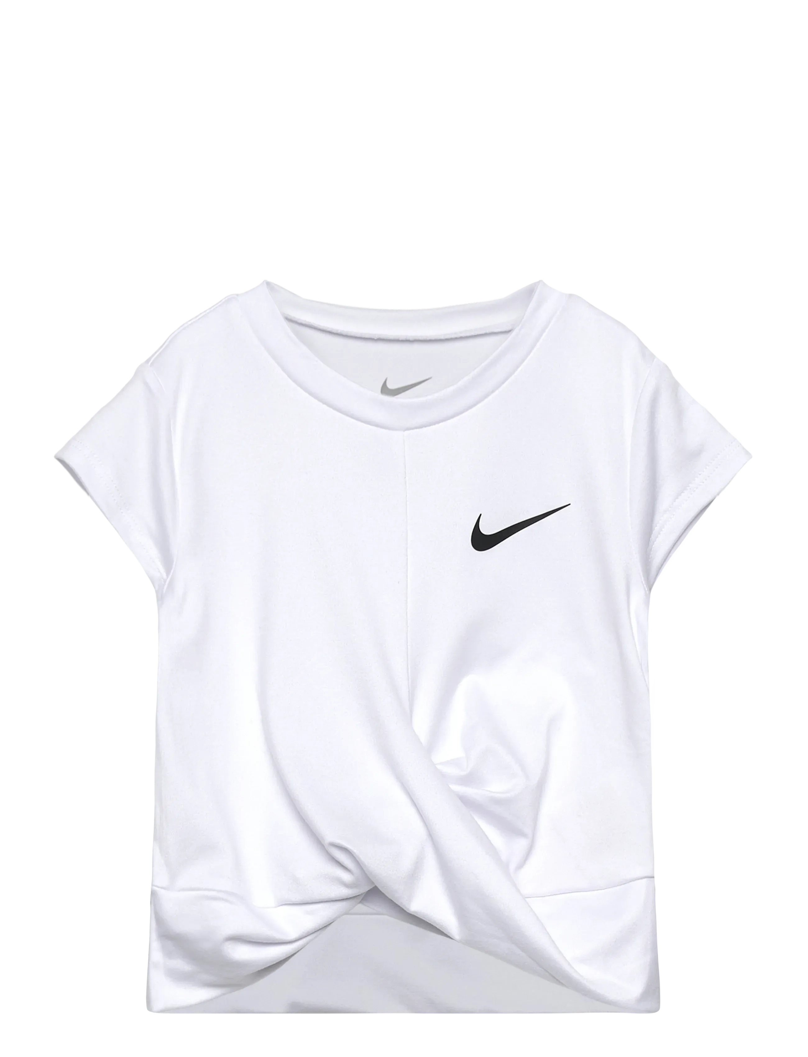 Nike Dri-Fit Top, Børn, Dri-FIT Kortærmet Snoet Top, Hvid, Str: 110/116