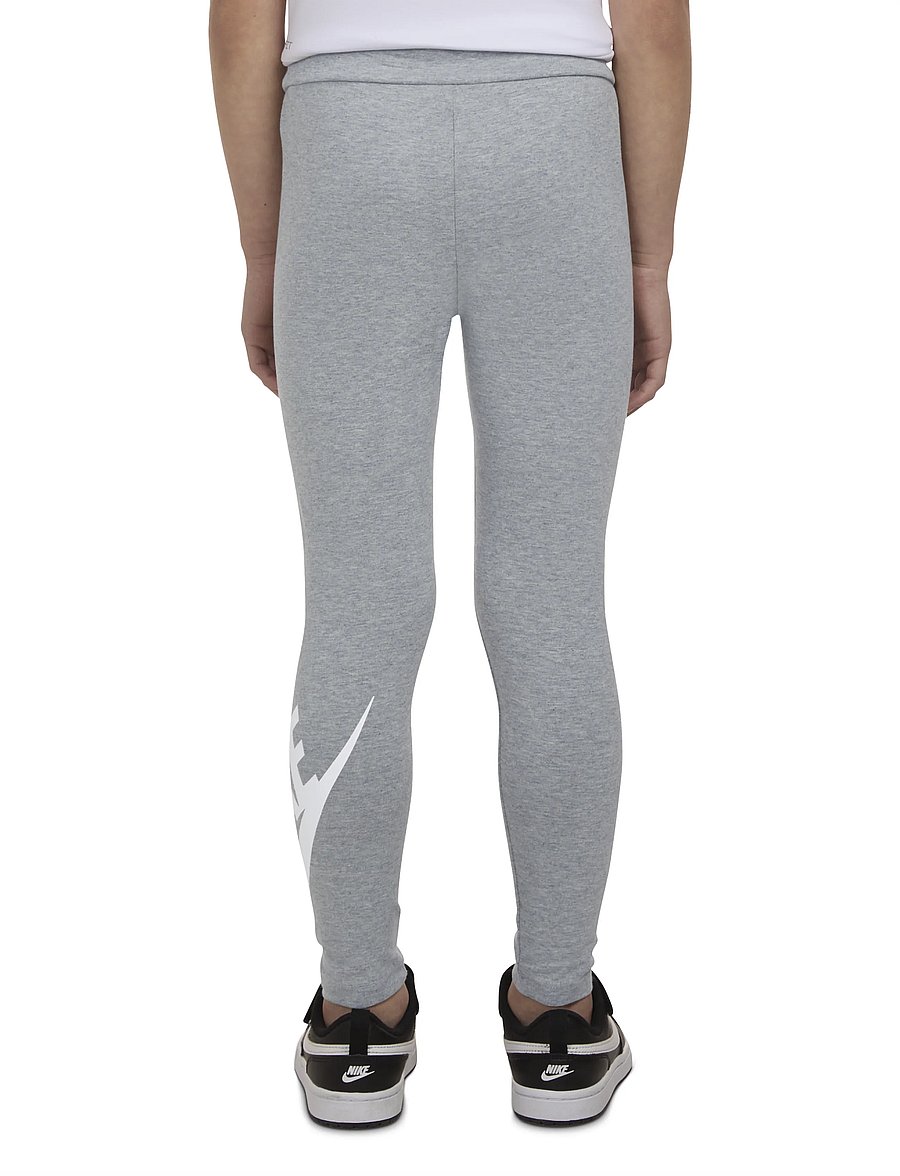 Nike - NIKE CLUB HIGH RISE LEGGING - leggings - dk grey heather - 4