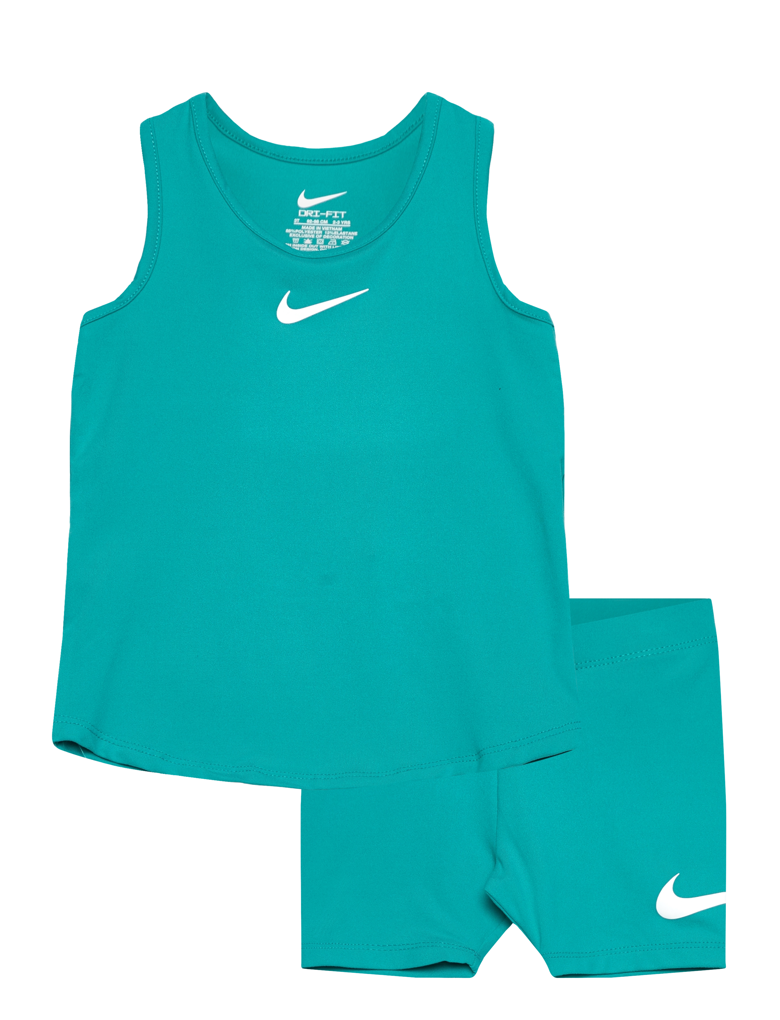 Nike KS-KNIT SHORT SET - Kids 98-134 - DUSTY CACTUS / green