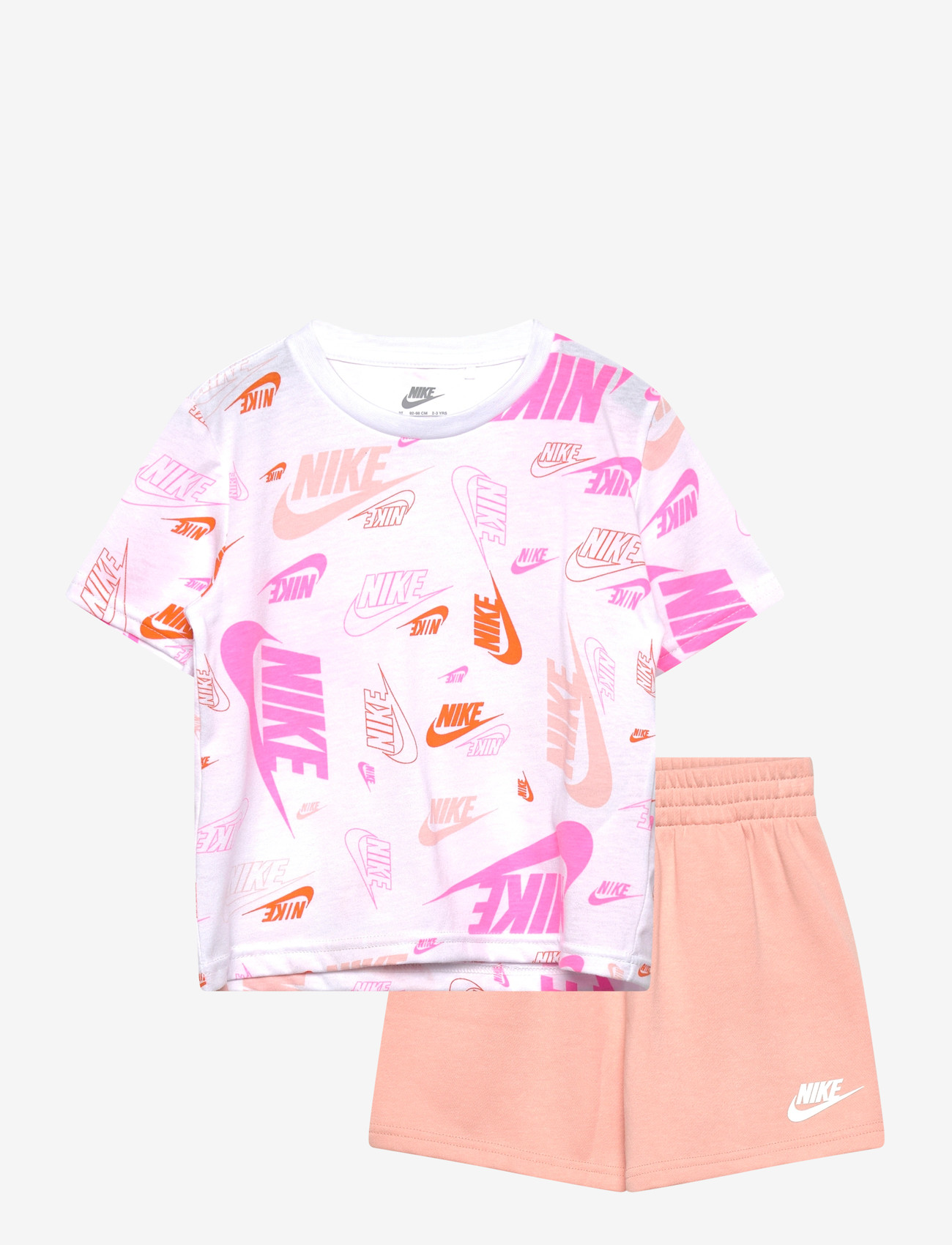 Nike - NKN N NSW AOP LT WT FT SHORT S - matchende sæt - orange - 0