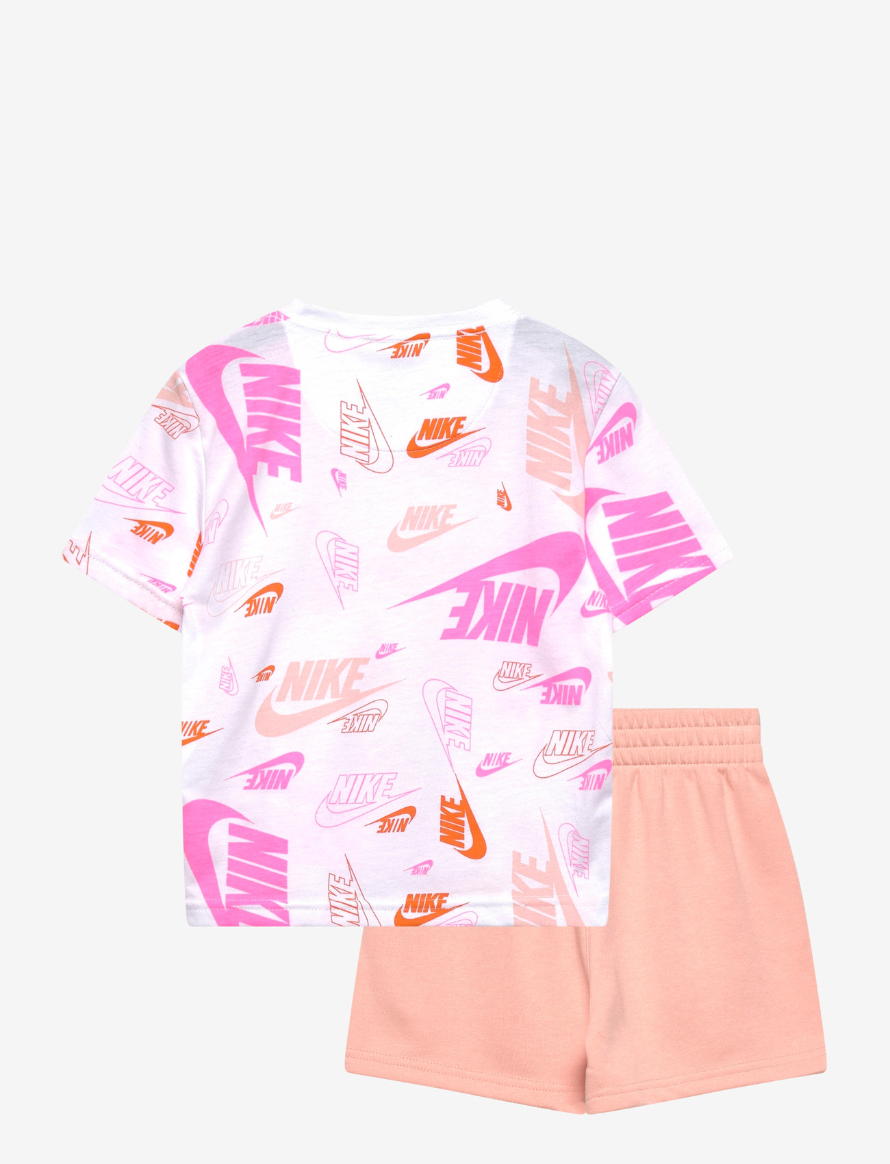 Nike - NKN N NSW AOP LT WT FT SHORT S - matchende sæt - orange - 1