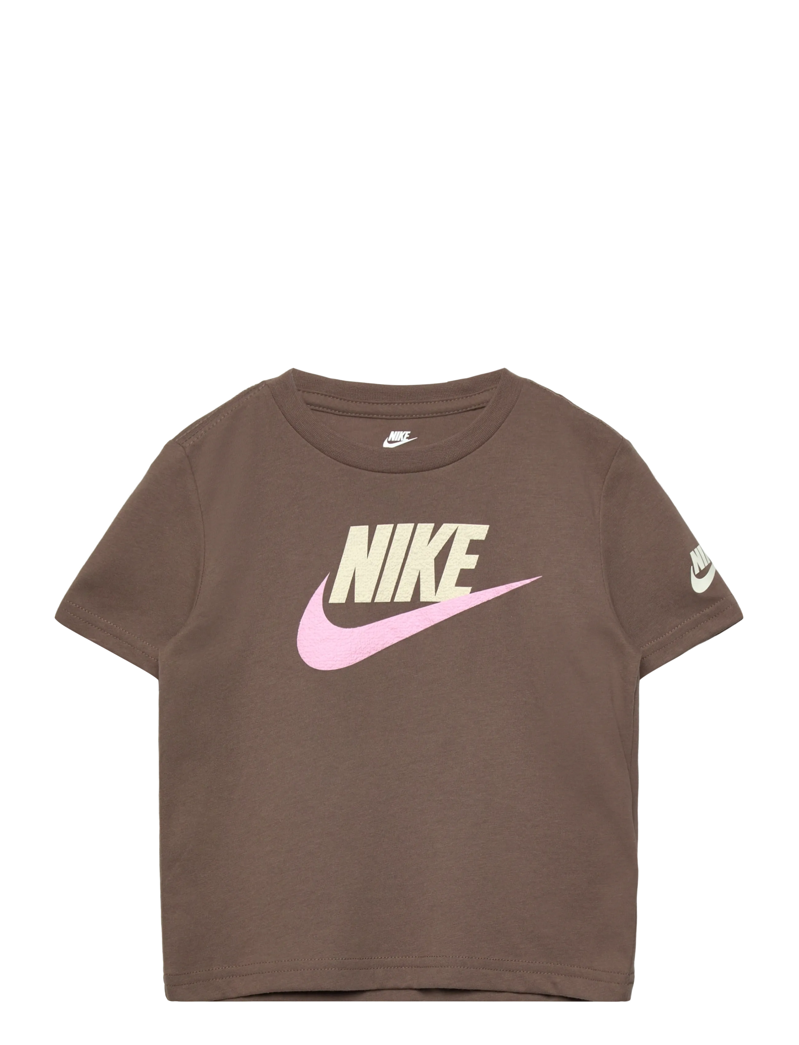 Nike KT-S/S KNIT TOP - Oberteile - BROWN / brown