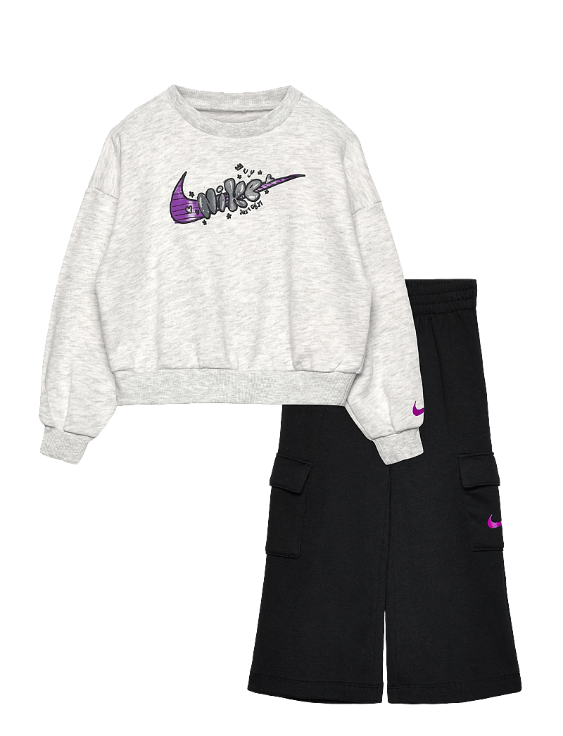 Nike - T8-FRENCH TERRY PANT SET - trainingsanzug - black - 0