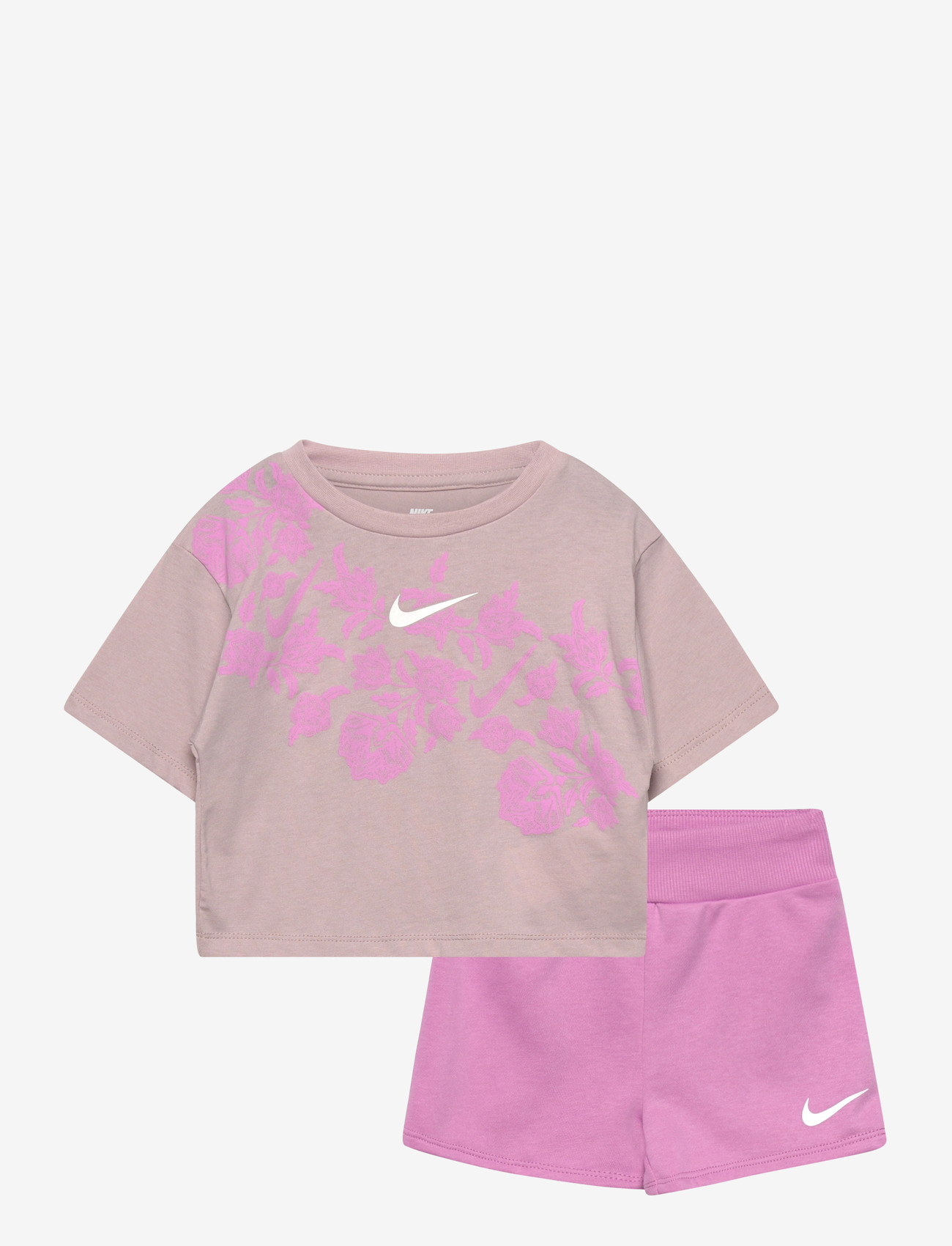 Nike - KS-KNIT SHORT SET - matchende sæt - light magenta - 0