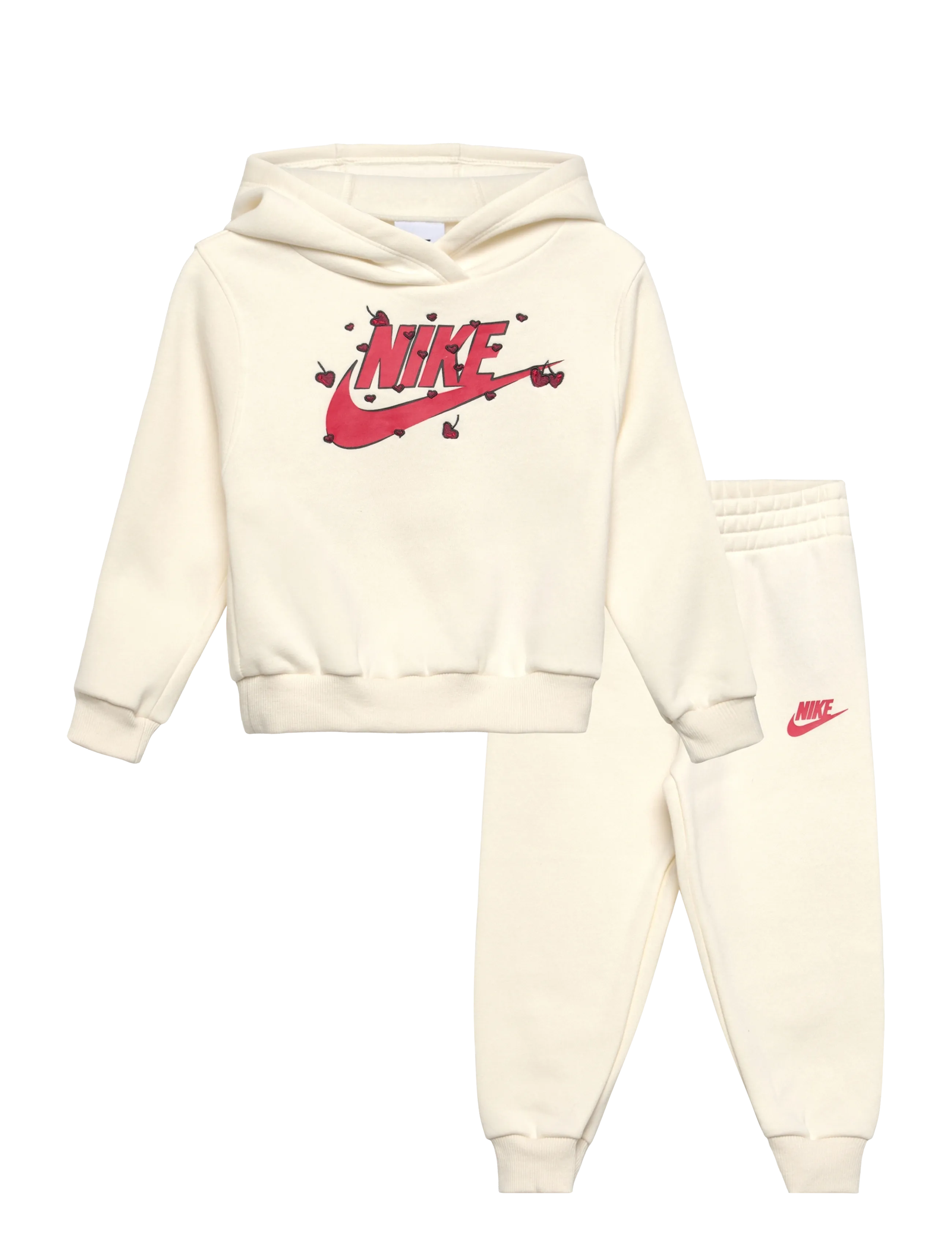 NIKE Nike Fleece Hose Set Cream - 116/122 - Kinder