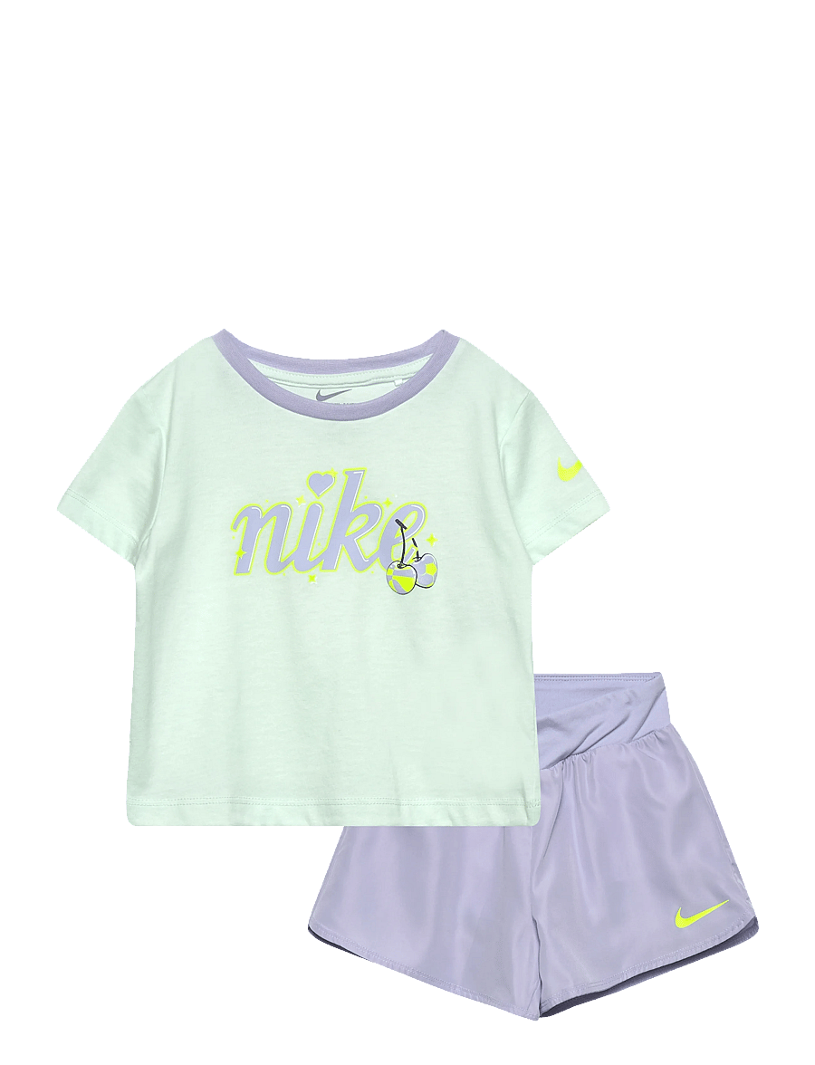 Nike - NIKE TEE & CROSSOVER SHORT SET - 2-osalised komplektid - grey - 0