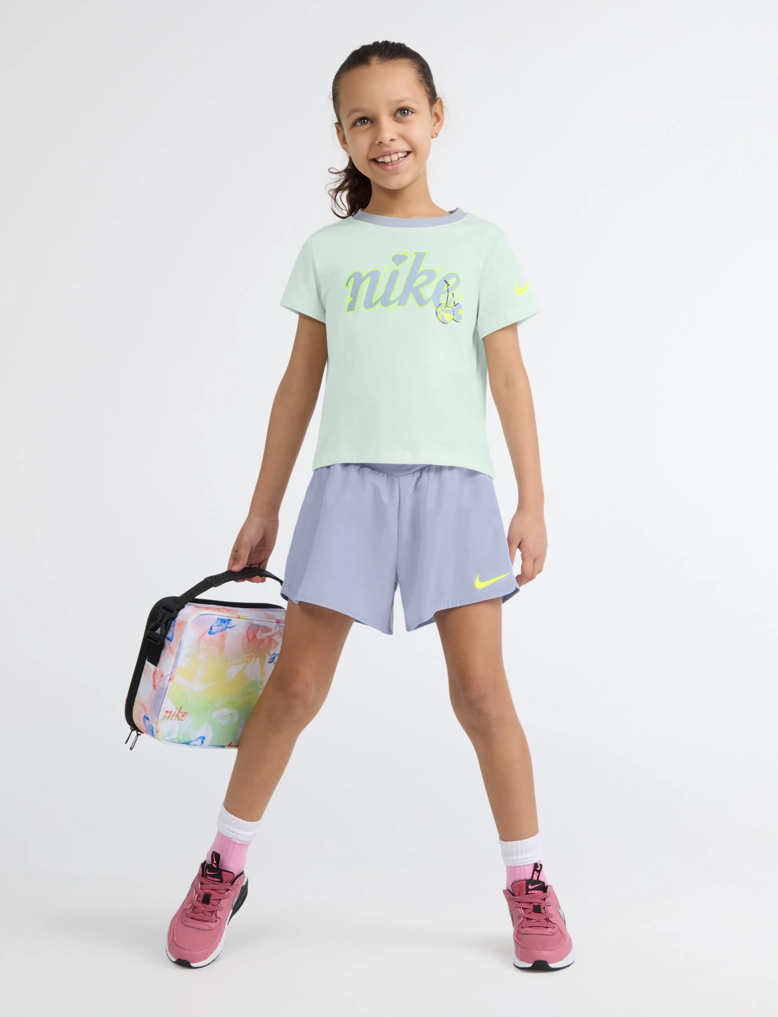 Nike - NIKE TEE & CROSSOVER SHORT SET - laveste priser - grey - 4