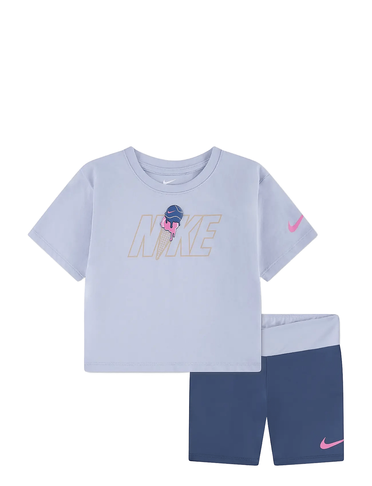 NIKE TEE & CROSSOVER BIKE SHORT
