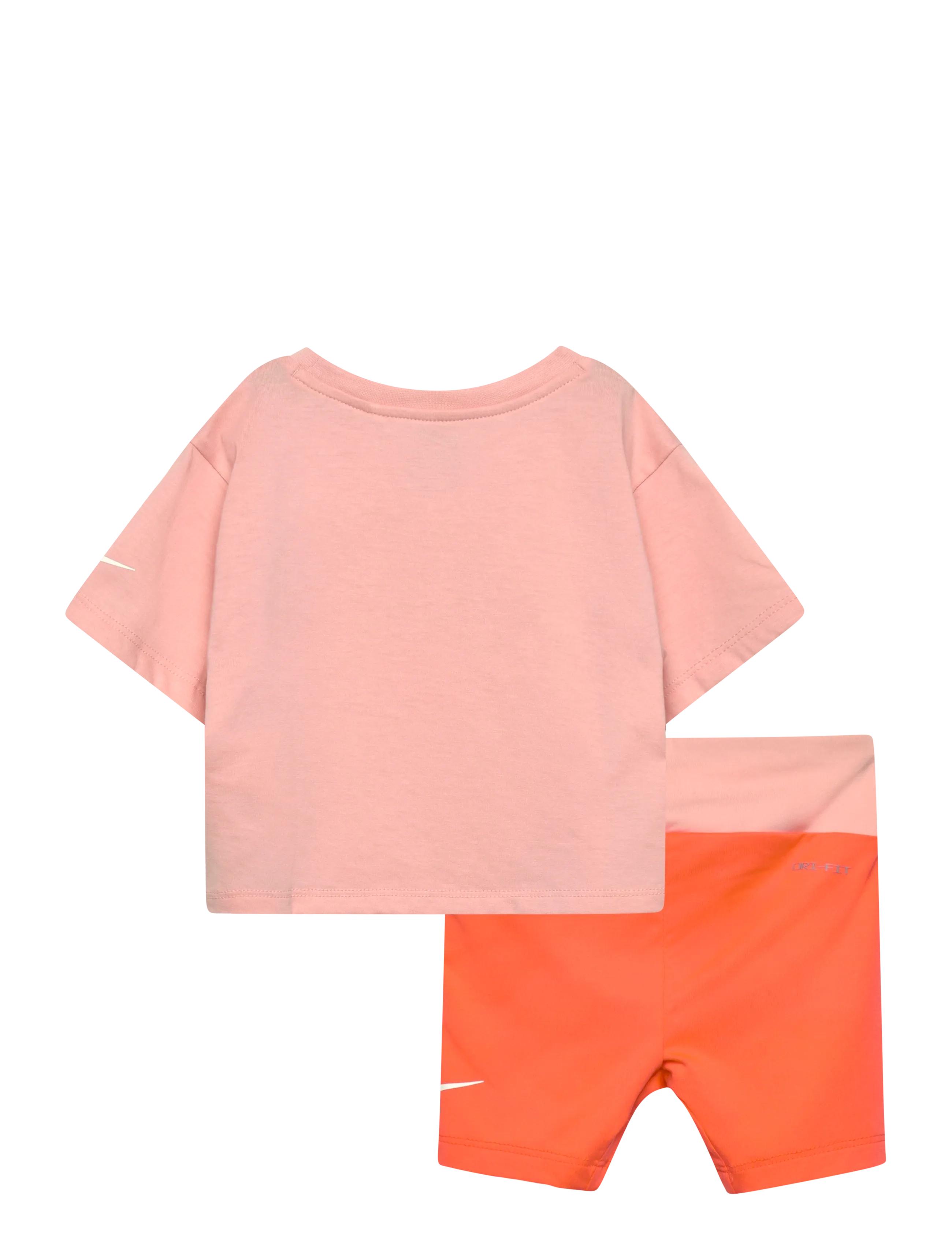 Nike - NKG TEE & CROSSOVER BIKE SHORT - matchende sæt - orange - 1
