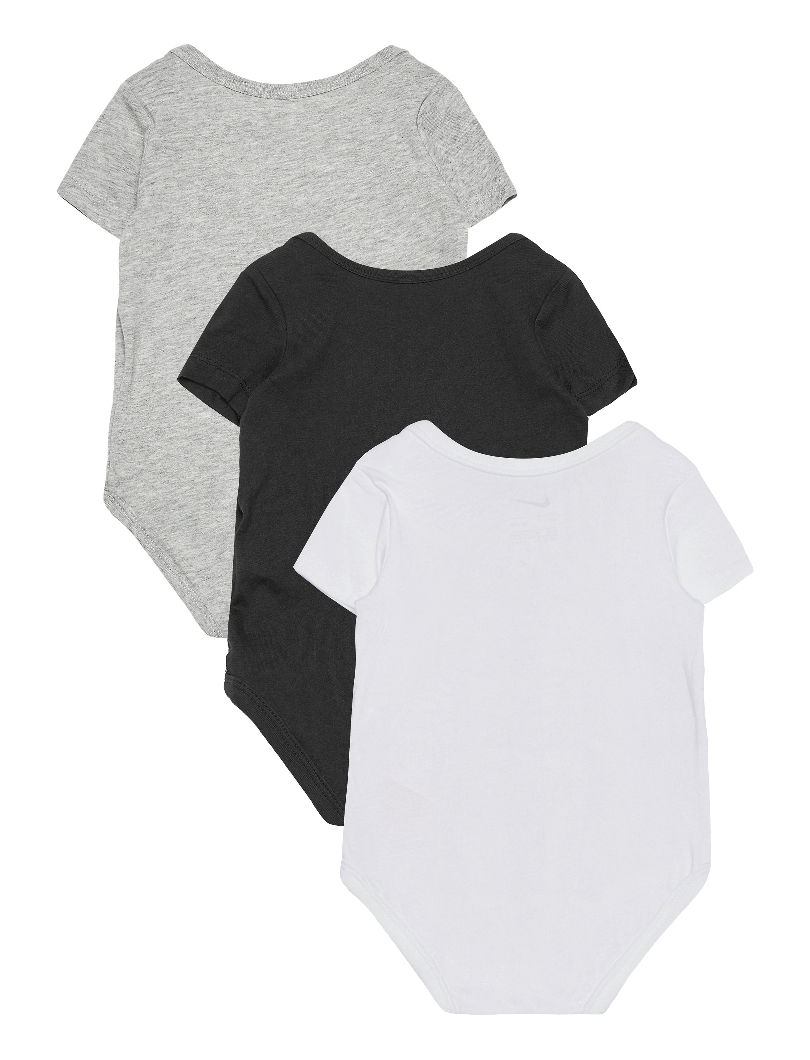 Nike - NKB 3PK SWOOSH BODYSUIT - multipack bodys - black - 1
