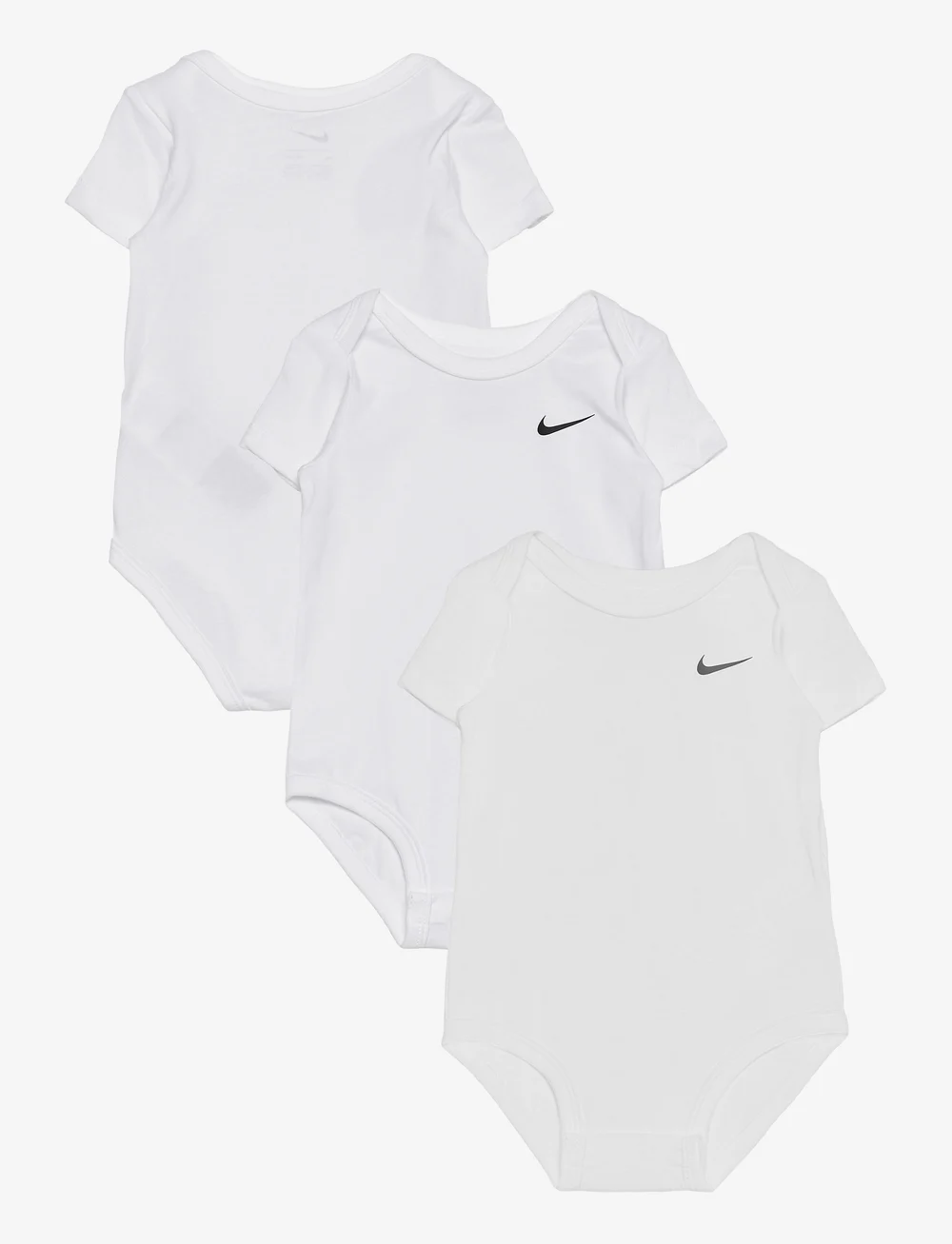 Nike - 3R-3PK BODYSUIT - einfarbige kurzärmelige bodys - white - 0