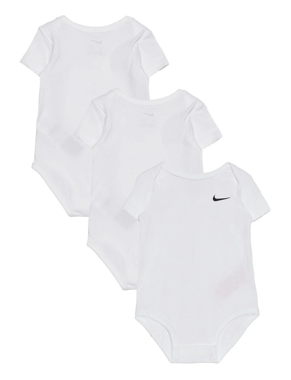 Nike - 3R-3PK BODYSUIT - einfarbige kurzärmelige bodys - white - 1