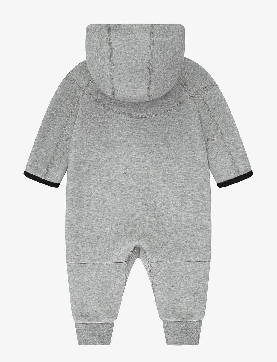 Nike - NIKE TECH FLEECE HOODED COVERAL - langärmelig - dk grey heather - 1
