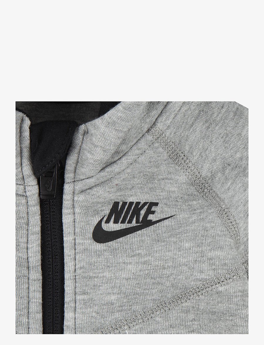 Nike - NIKE TECH FLEECE HOODED COVERAL - langärmelig - dk grey heather - 3