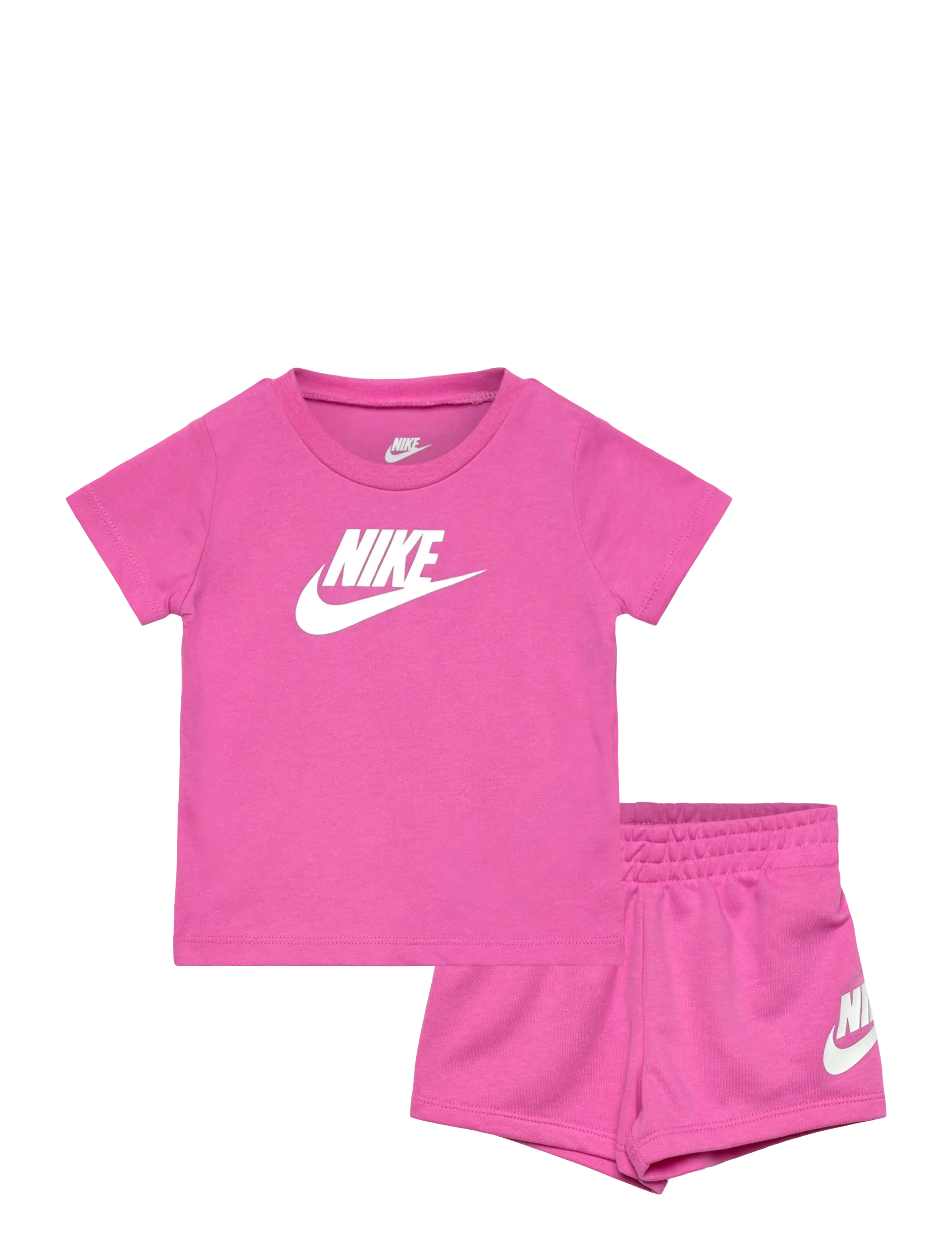 Nike Nike Knit Short Set, 62/68, Pink, Sport > Sæt Med Kortærmet T-Shirt, Børn
