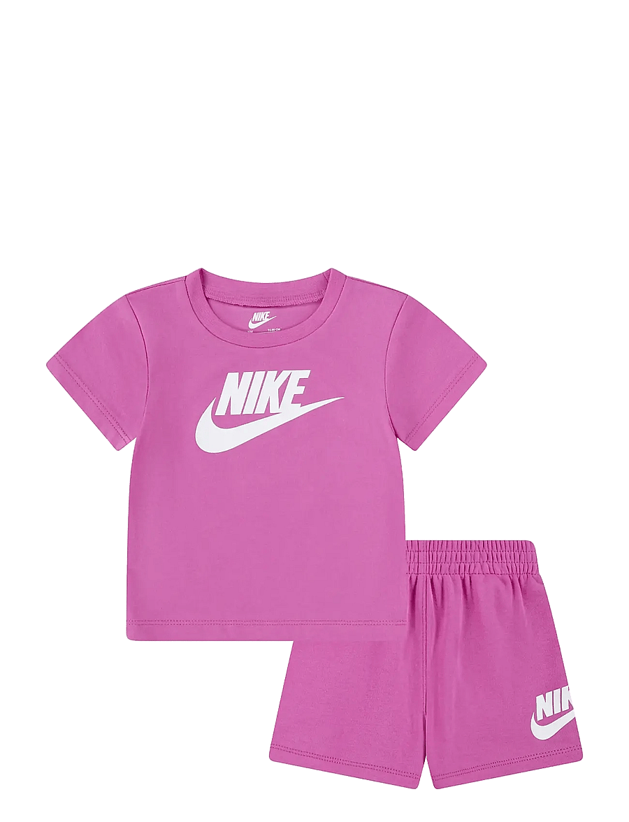 Nike - NIKE KNIT SHORT SET - 2-osalised komplektid - playful pink - 0