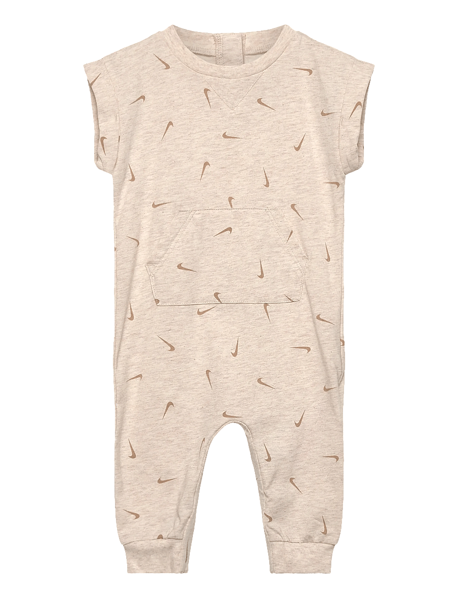 Nike - R2-2PK ROMPER - kortärmade bodysuits - hemp - 0