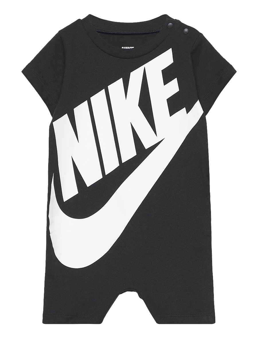 Nike - NIKE BABY KNIT ROMPER - kortærmede heldragter - black - 0