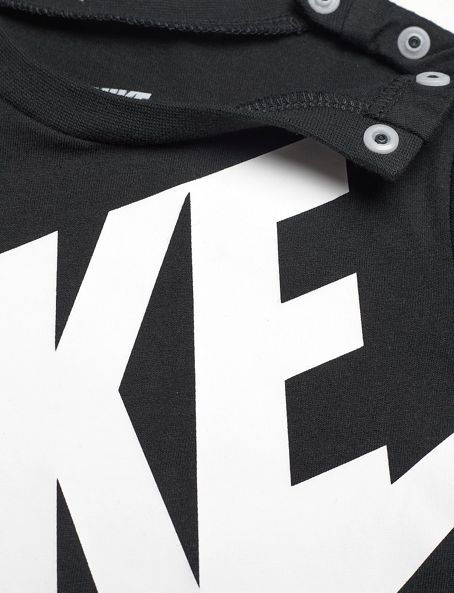 Nike - NIKE BABY KNIT ROMPER - kortærmede heldragter - black - 2