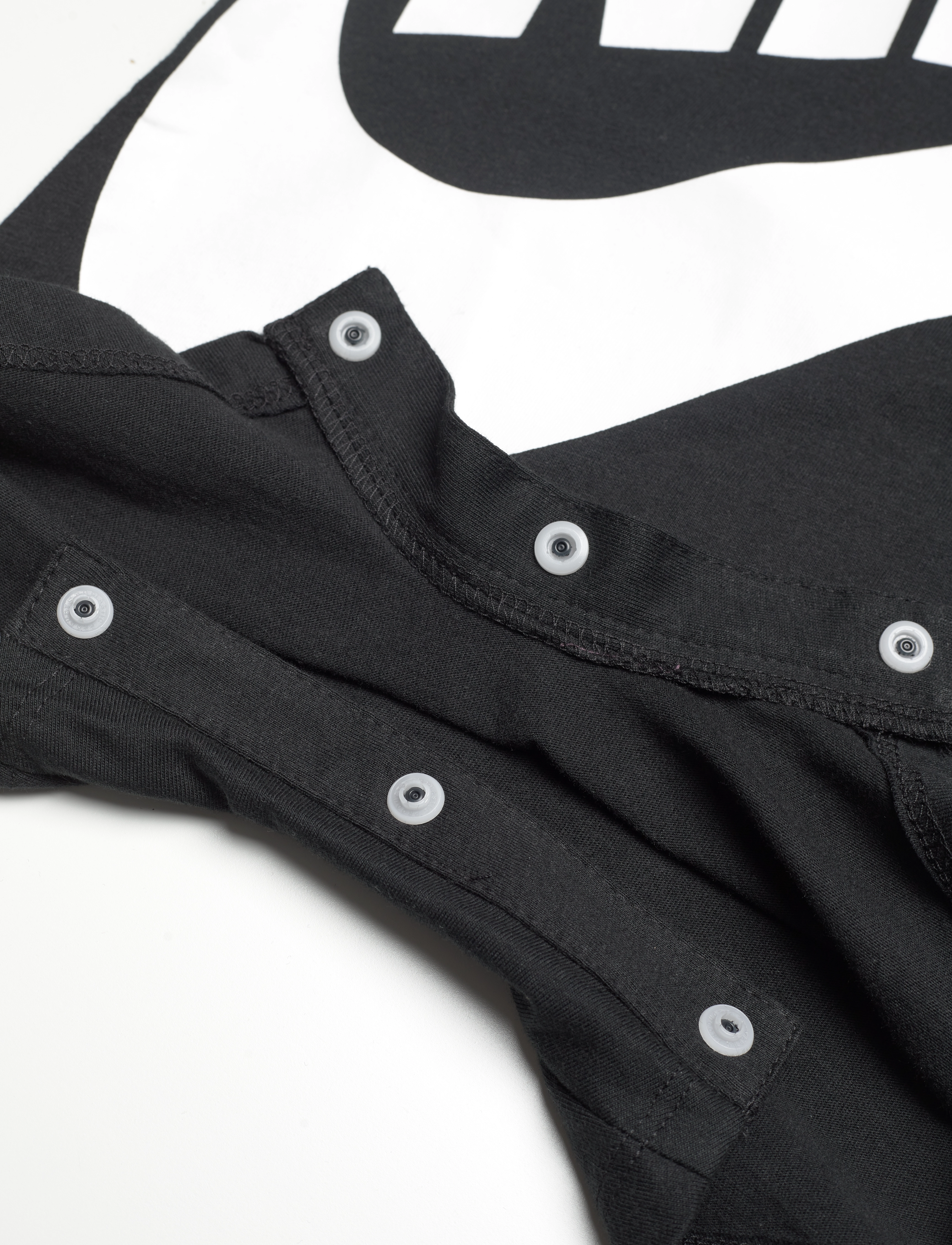 Nike - NIKE BABY KNIT ROMPER - kortærmede heldragter - black - 3
