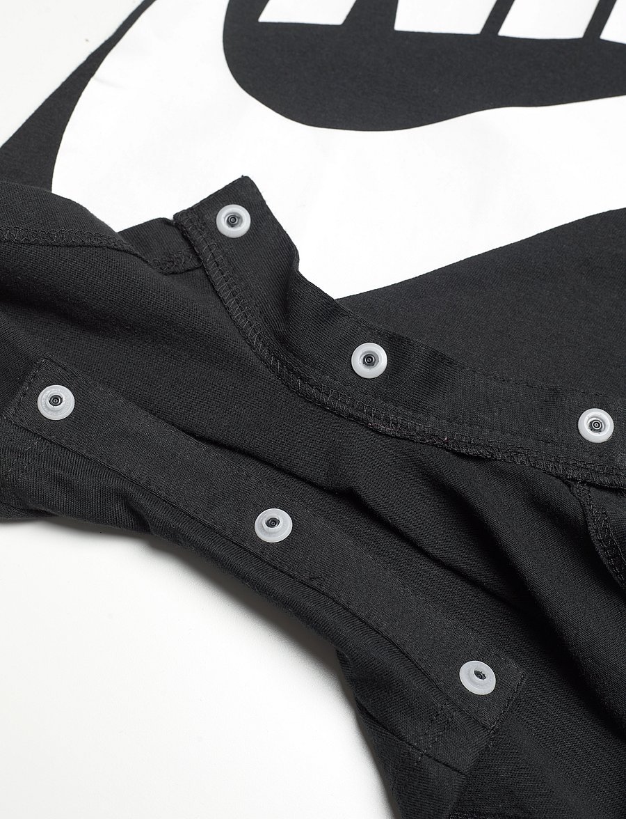 Nike - NIKE BABY KNIT ROMPER - kortærmede heldragter - black - 3