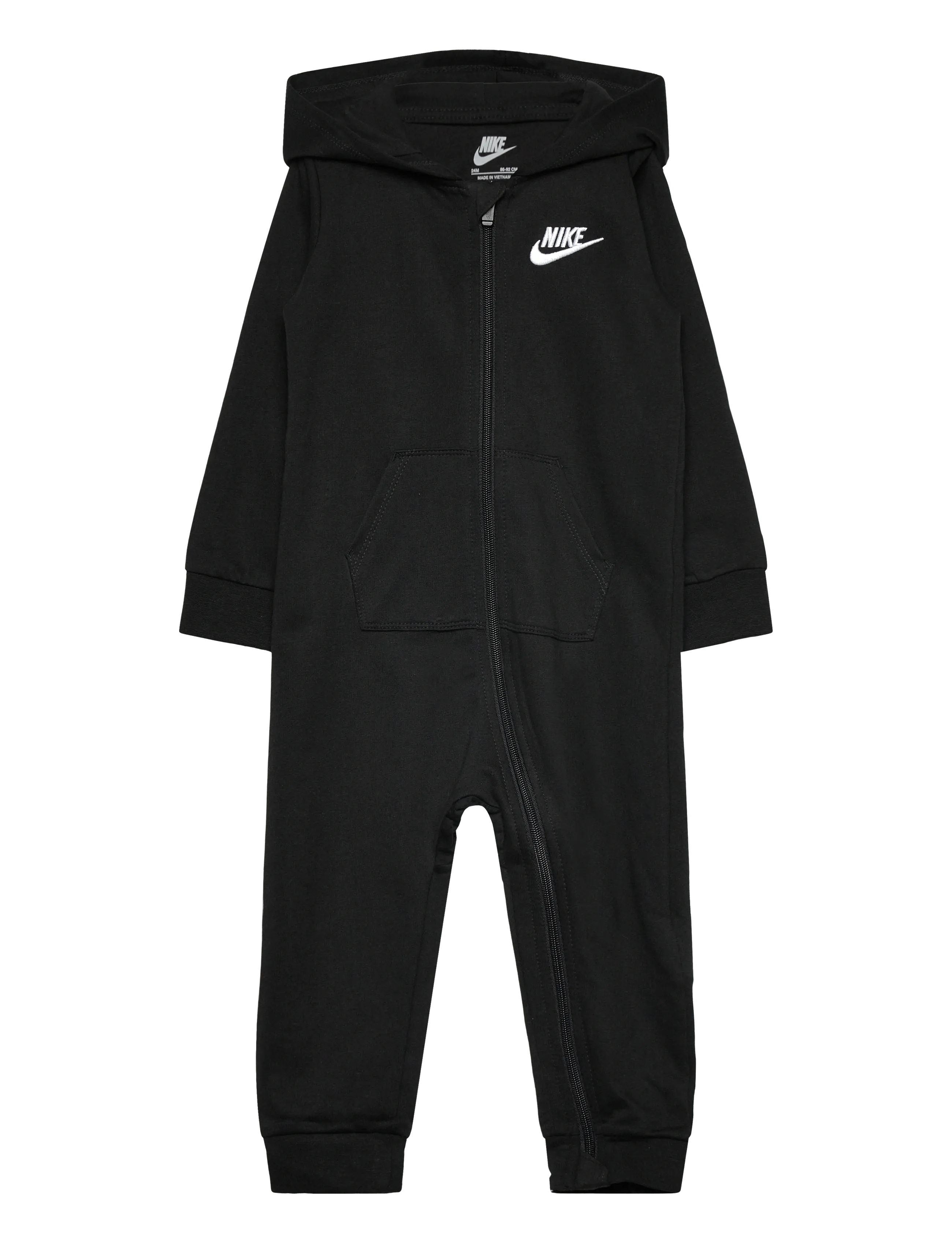 NIKE Nike Baby French Terry Schneeanzug Schwarz - 86/92 - Kinder
