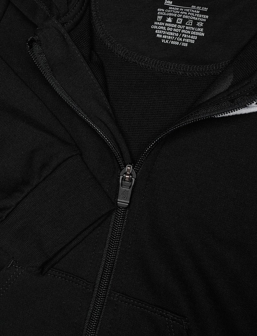 Nike - NIKE BABY FRENCH TERRY COVERALL - langærmede heldragter - black - 2