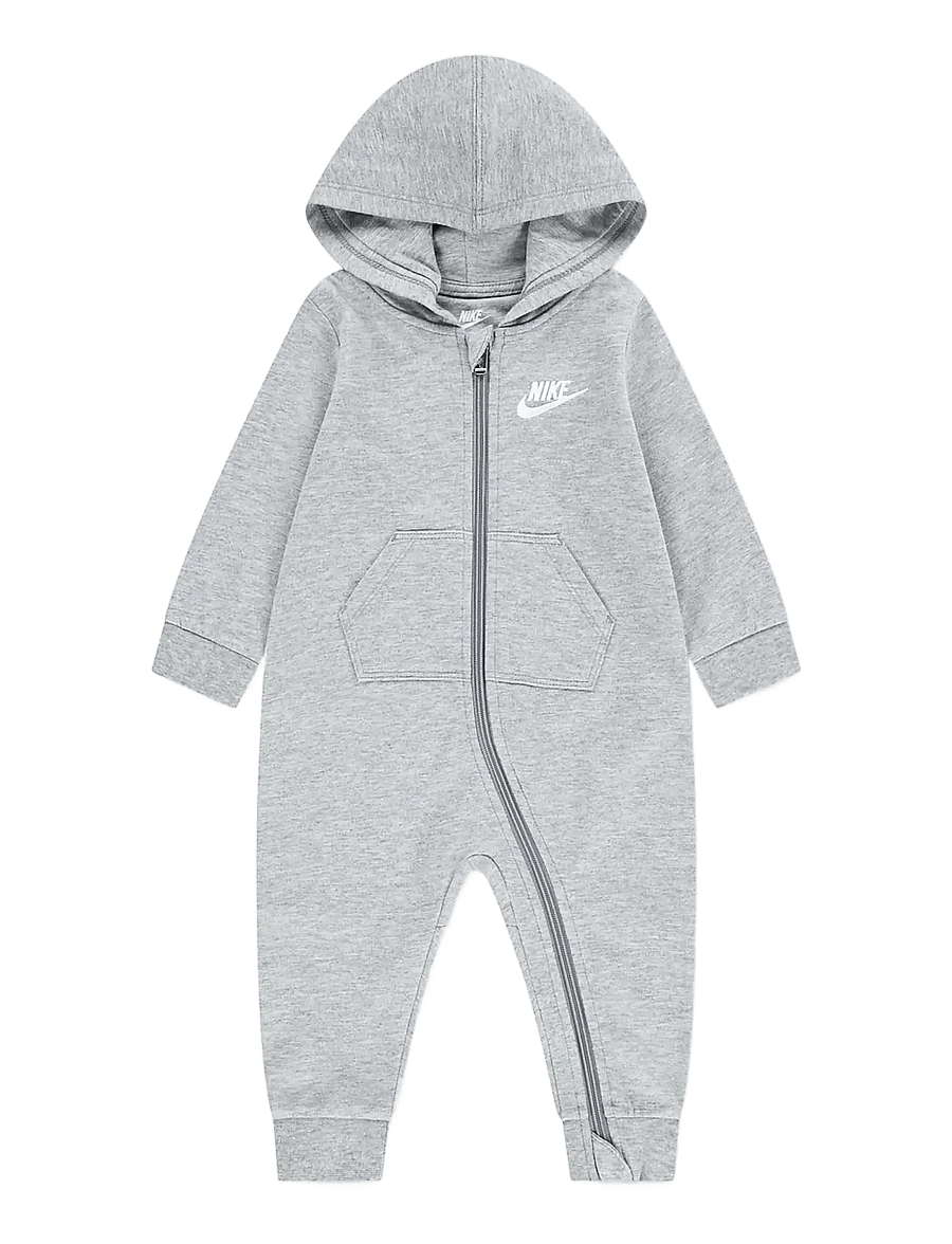 Nike - NIKE BABY FRENCH TERRY COVERALL - langärmelig - grey heather - 0