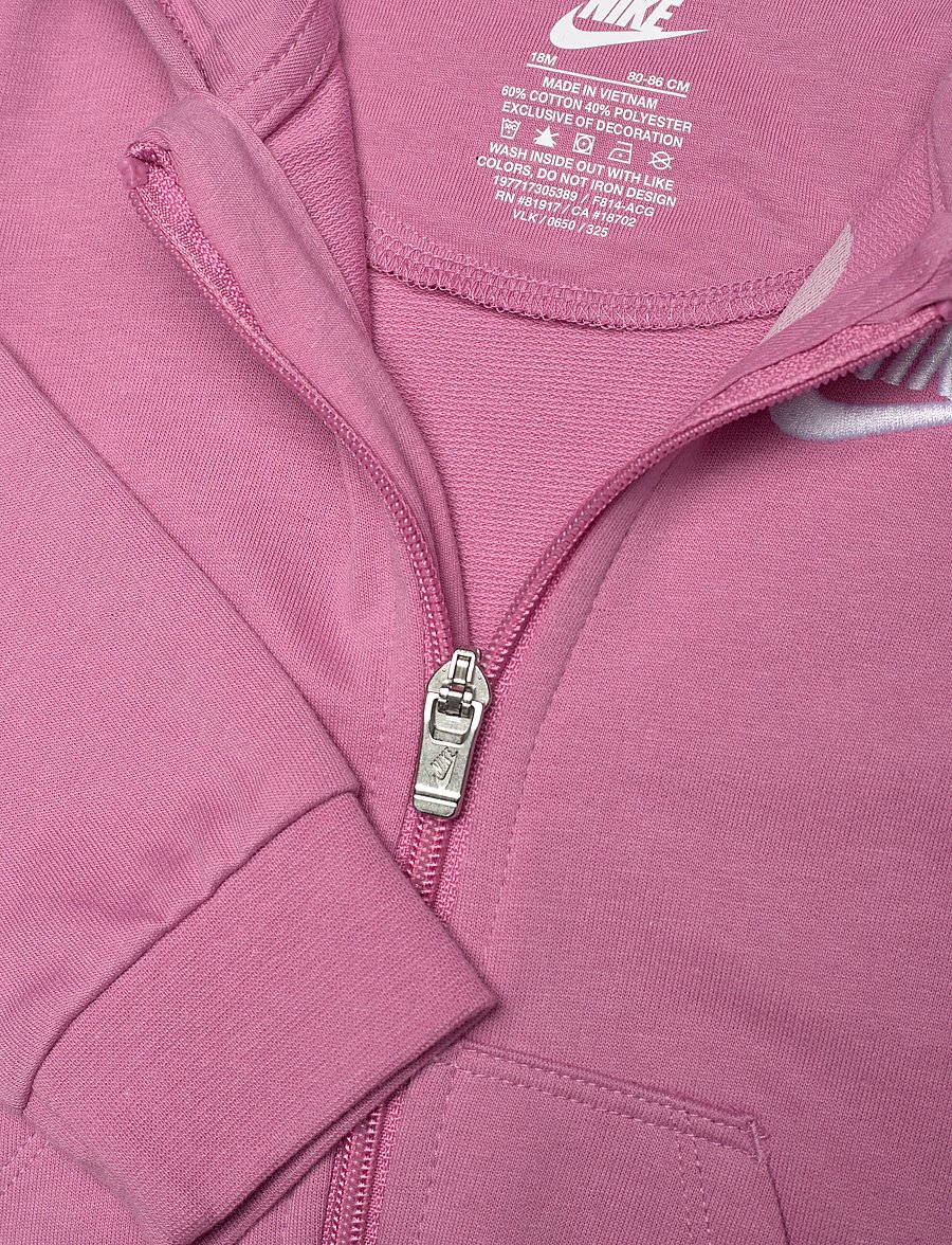 Nike - NKN BABY FRENCH TERRY COVERALL - ar garām piedurknēm - magic flamingo - 2