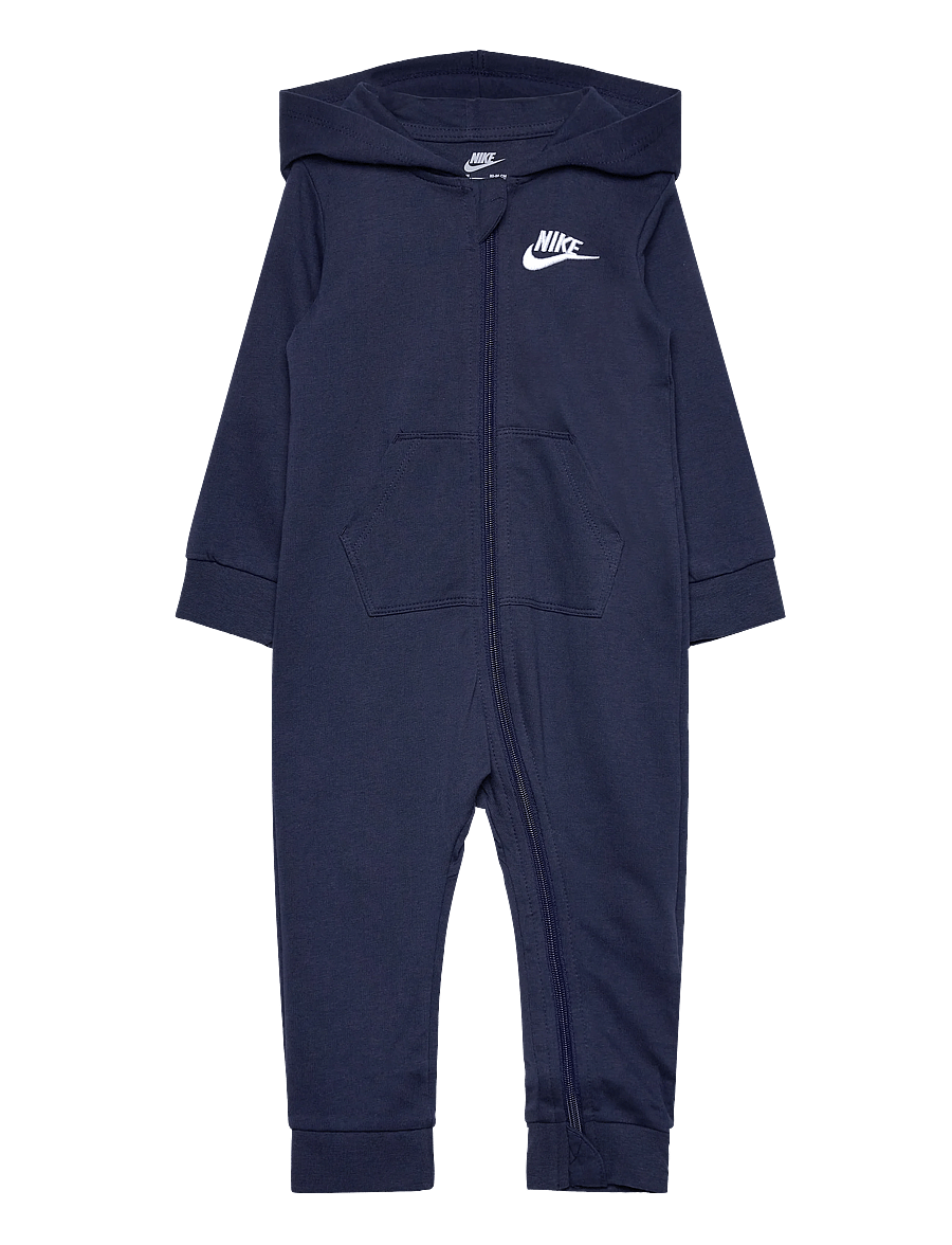 Nike - NKN BABY FRENCH TERRY COVERALL - langærmede heldragter - midnight navy - 0