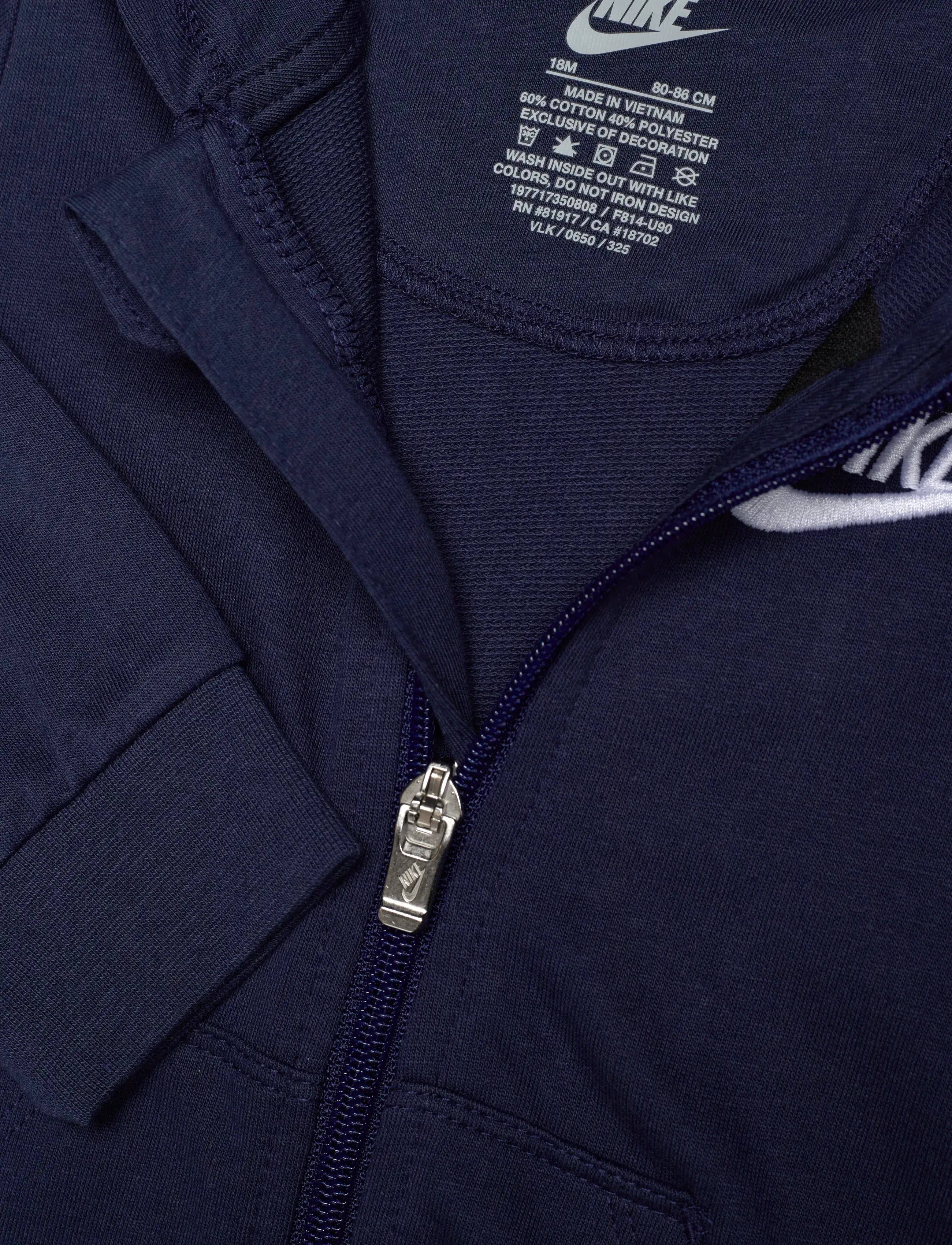 Nike - NKN BABY FRENCH TERRY COVERALL - langærmede heldragter - midnight navy - 2