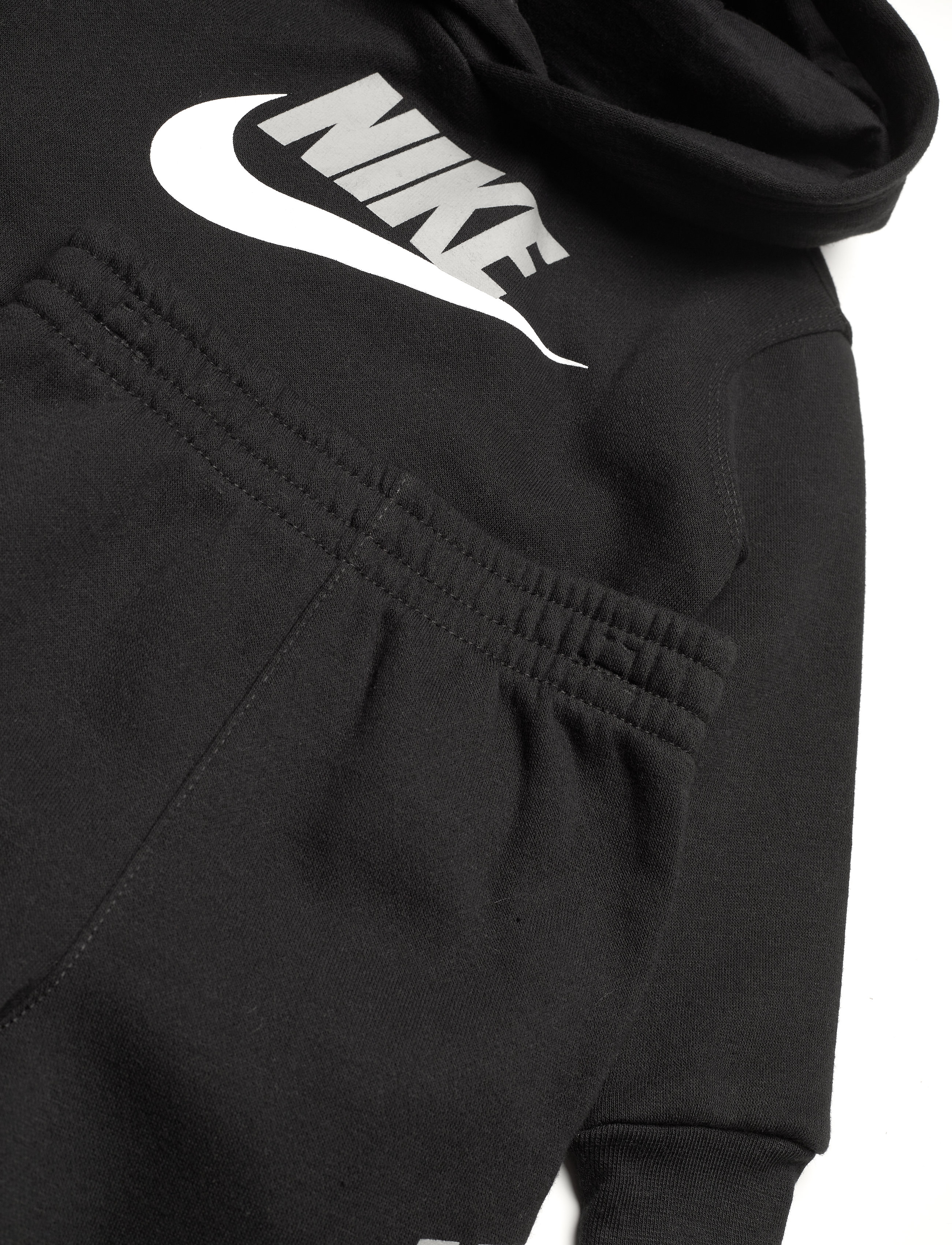 Nike - NKB CLUB HBR PO JOGGER SET - black/light smoke gray - 2