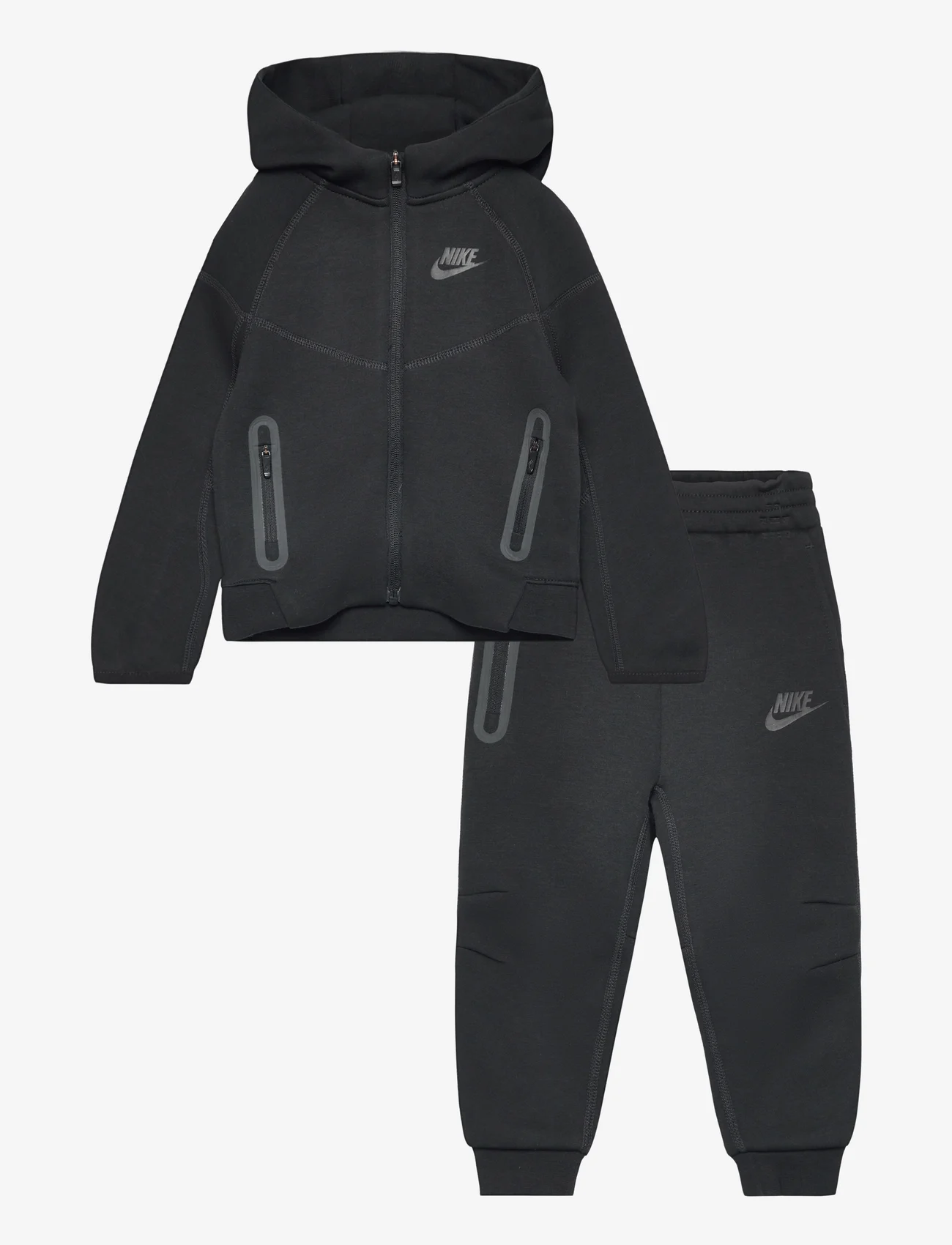 Nike - NKN TECH FLEECE HOODED FULL ZI / NKN TECH FLEECE HOODED FULL - sportiniai kostiumai - black - 0