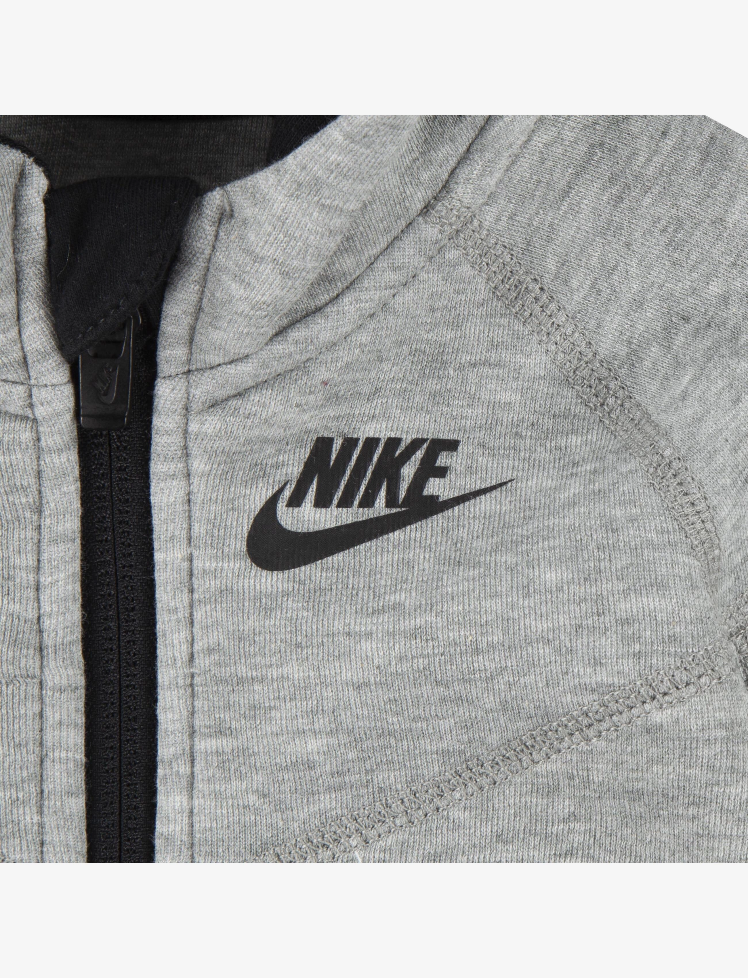 Nike - NIKE TECH FLEECE HOODED COVERAL - langærmede heldragter - dk grey heather - 3
