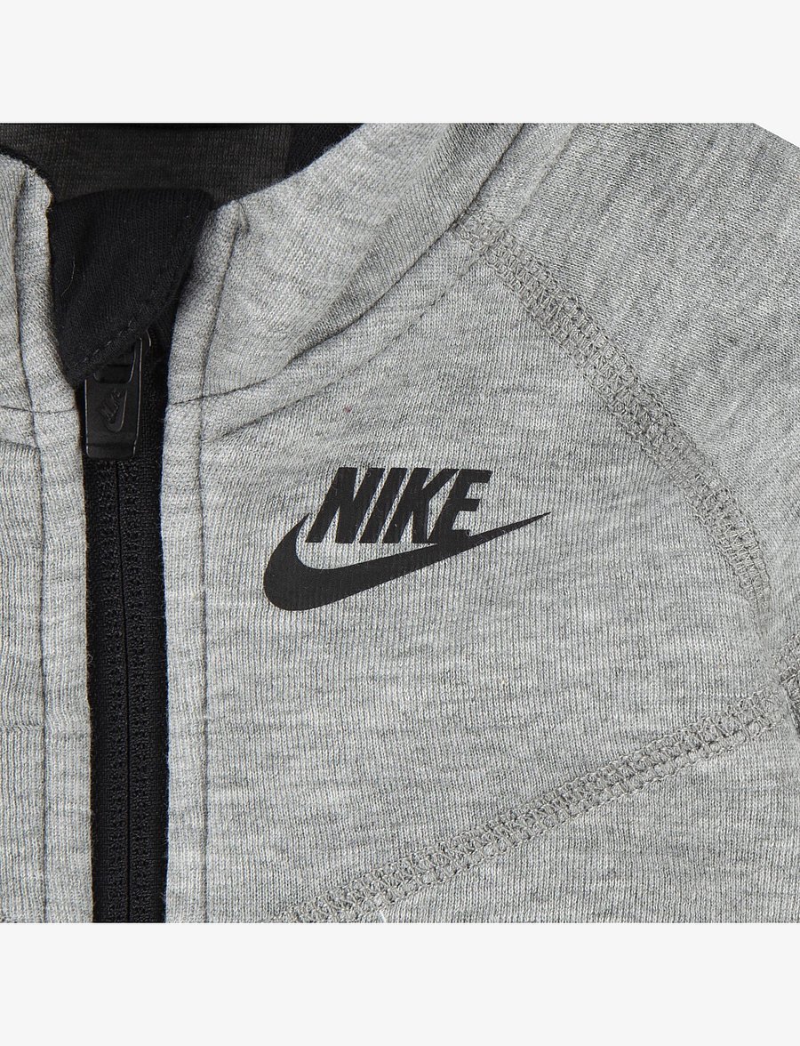 Nike - NIKE TECH FLEECE HOODED COVERAL - pikkade varrukatega - dk grey heather - 3