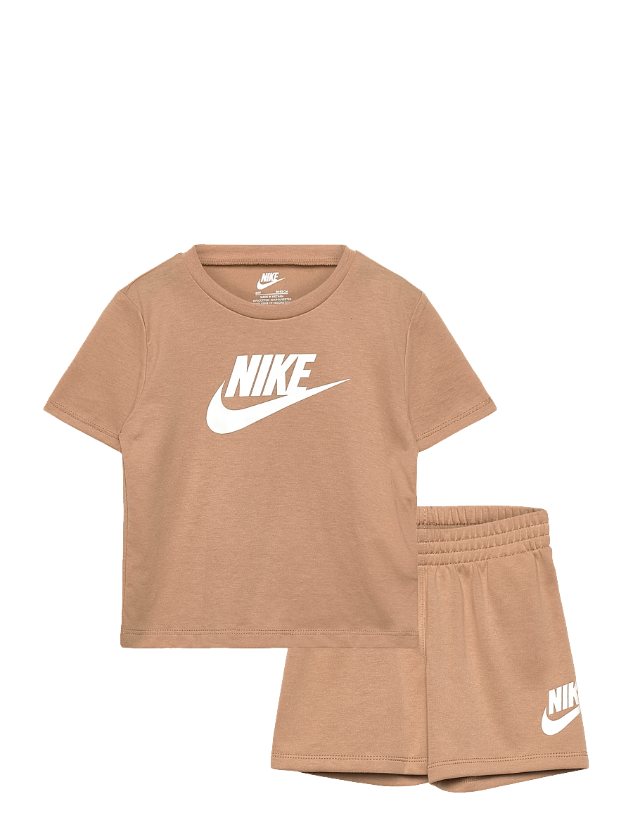 Nike - NIKE CLUB TEE & SHORT SET - 2-teilige sets - beige - 0