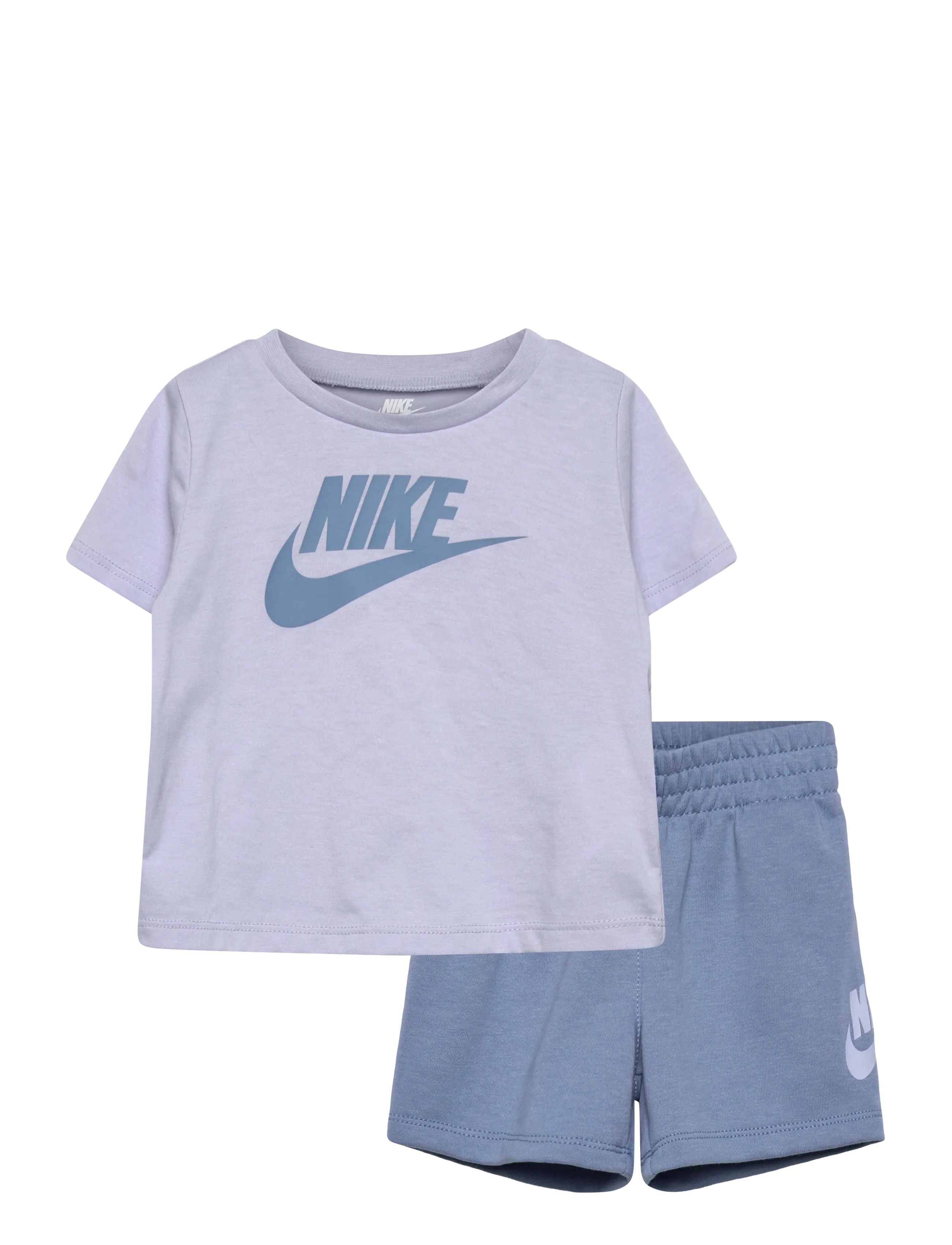 Nike Nike Club Tee & Short Set, 86, Blue, Sport > Sæt Med Kortærmet T-Shirt, Børn