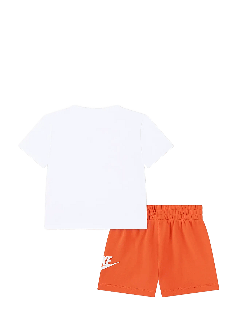Nike - NIKE CLUB TEE & SHORT SET - matchende sæt - orange - 1