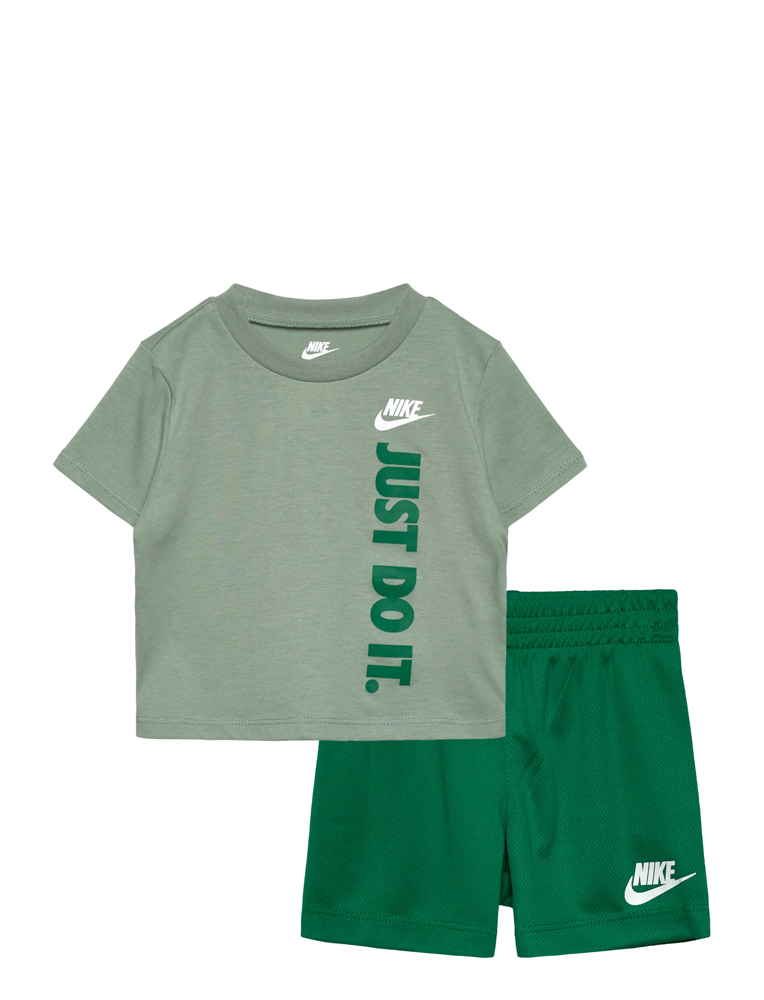 Nike Nike Sportswear Short Set, 86, Green, Sport > Sæt Med Kortærmet T-Shirt, Børn