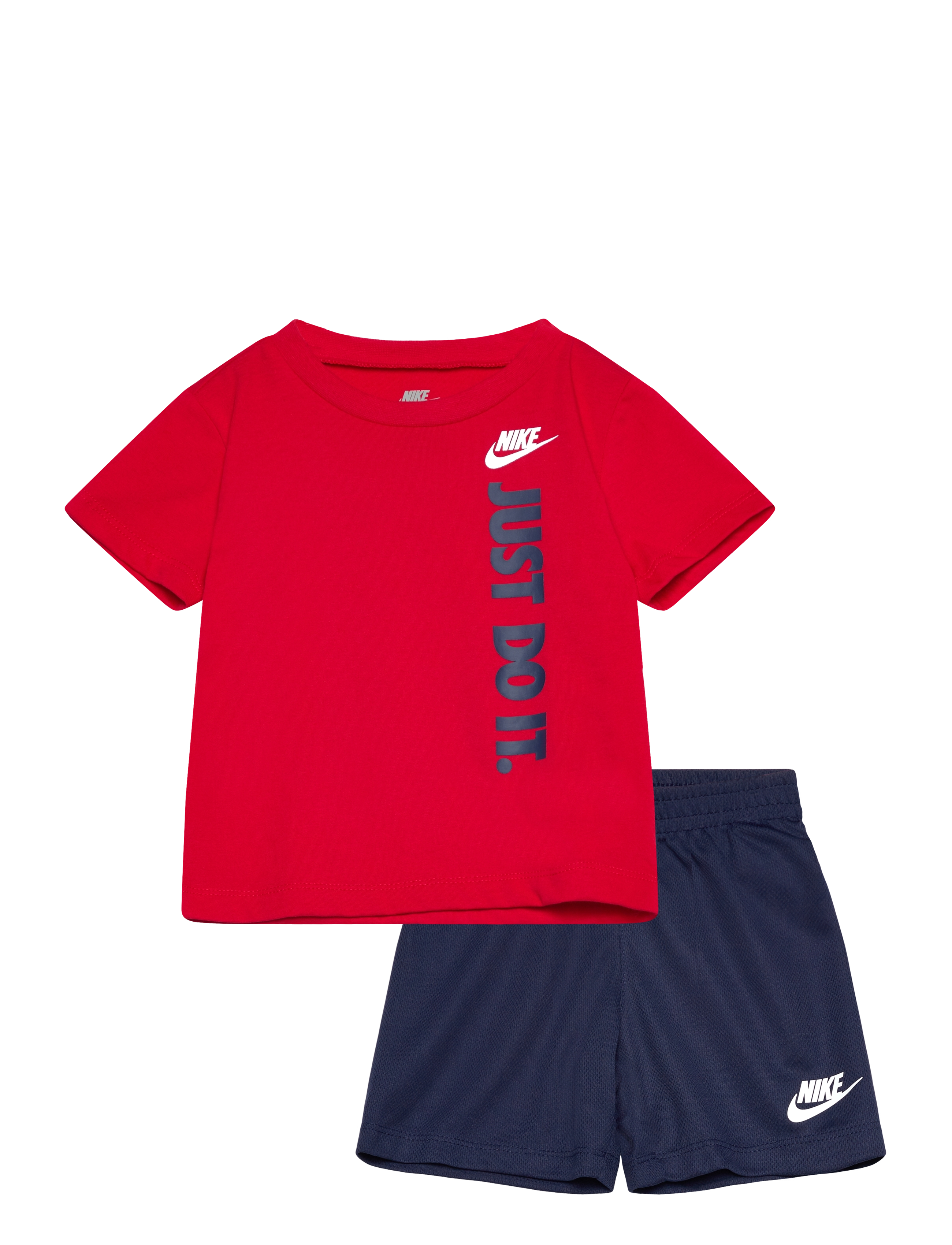 Nike NKB B NSW GFX FT SHORT SET - Alle produkter - MIDNIGHT NAVY / red