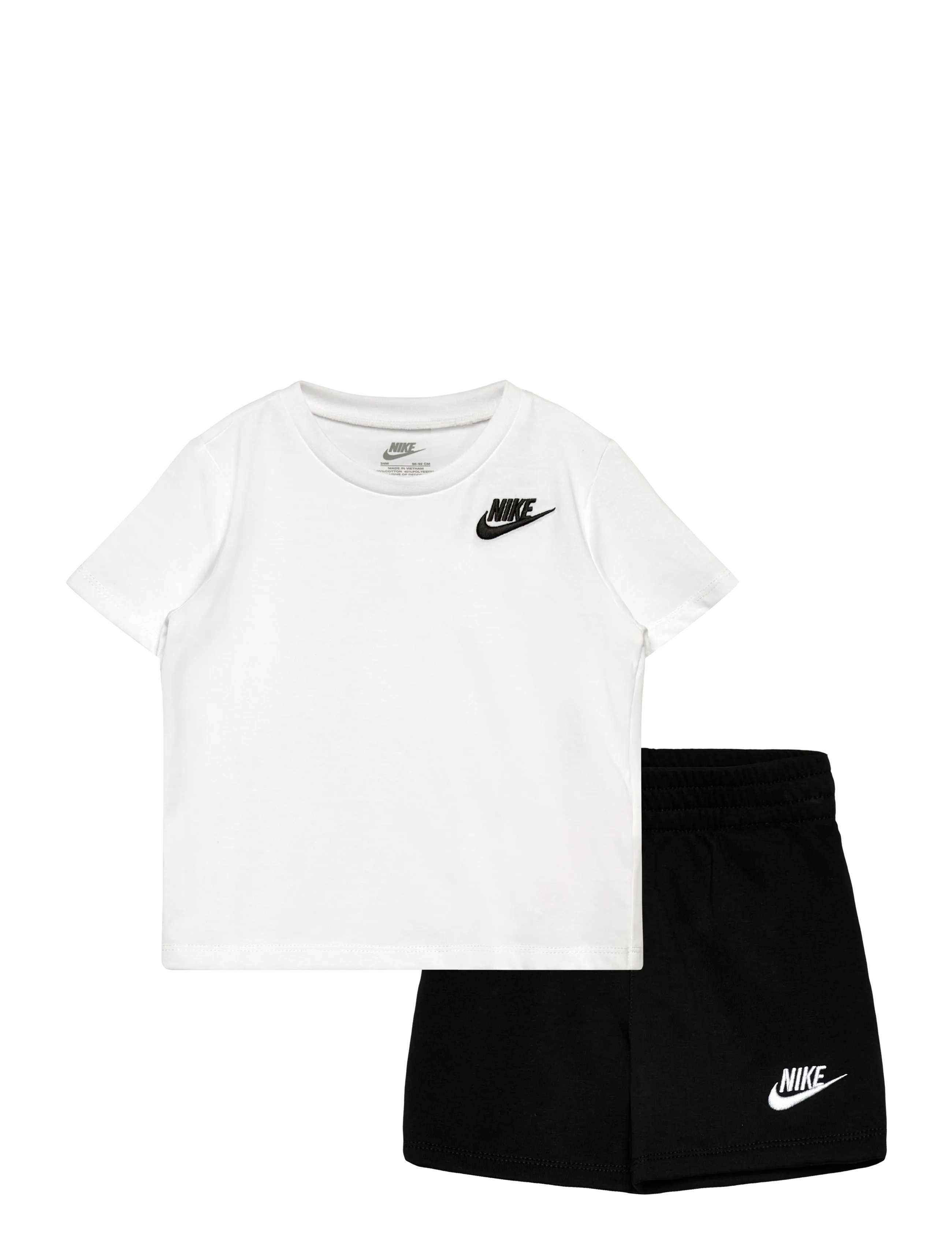 Nike Nike Club Short Set, 92, Black, Sport > Sæt Med Kortærmet T-Shirt, Børn