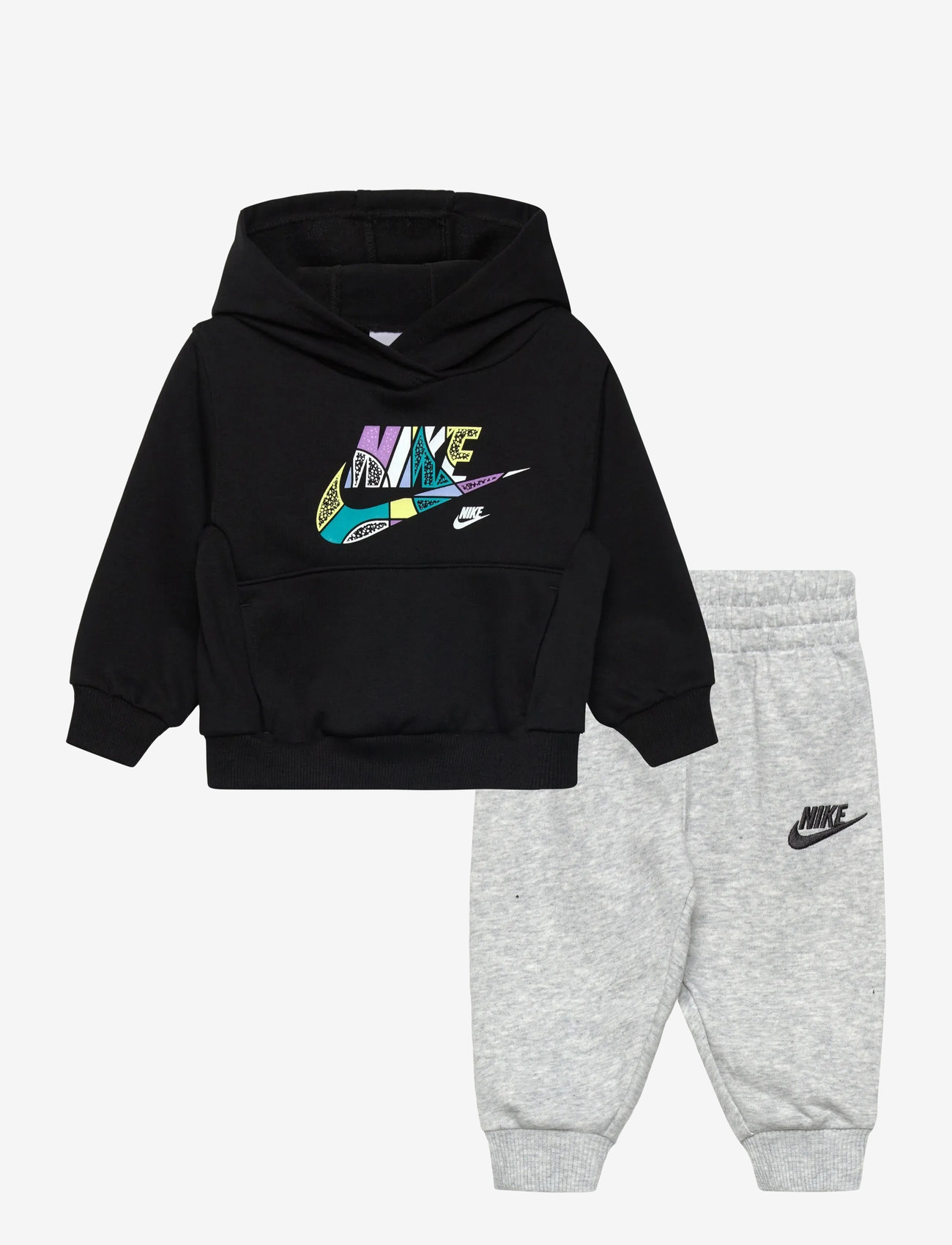 Nike - T8-FRENCH TERRY PANT SET - tracksuits & 2-piece sets - light smoke grey heather - 0