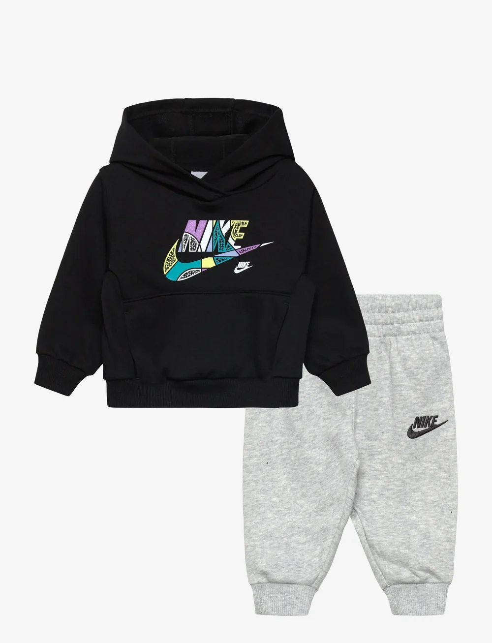 Nike - T8-FRENCH TERRY PANT SET - trainingsanzug - light smoke grey heather - 0