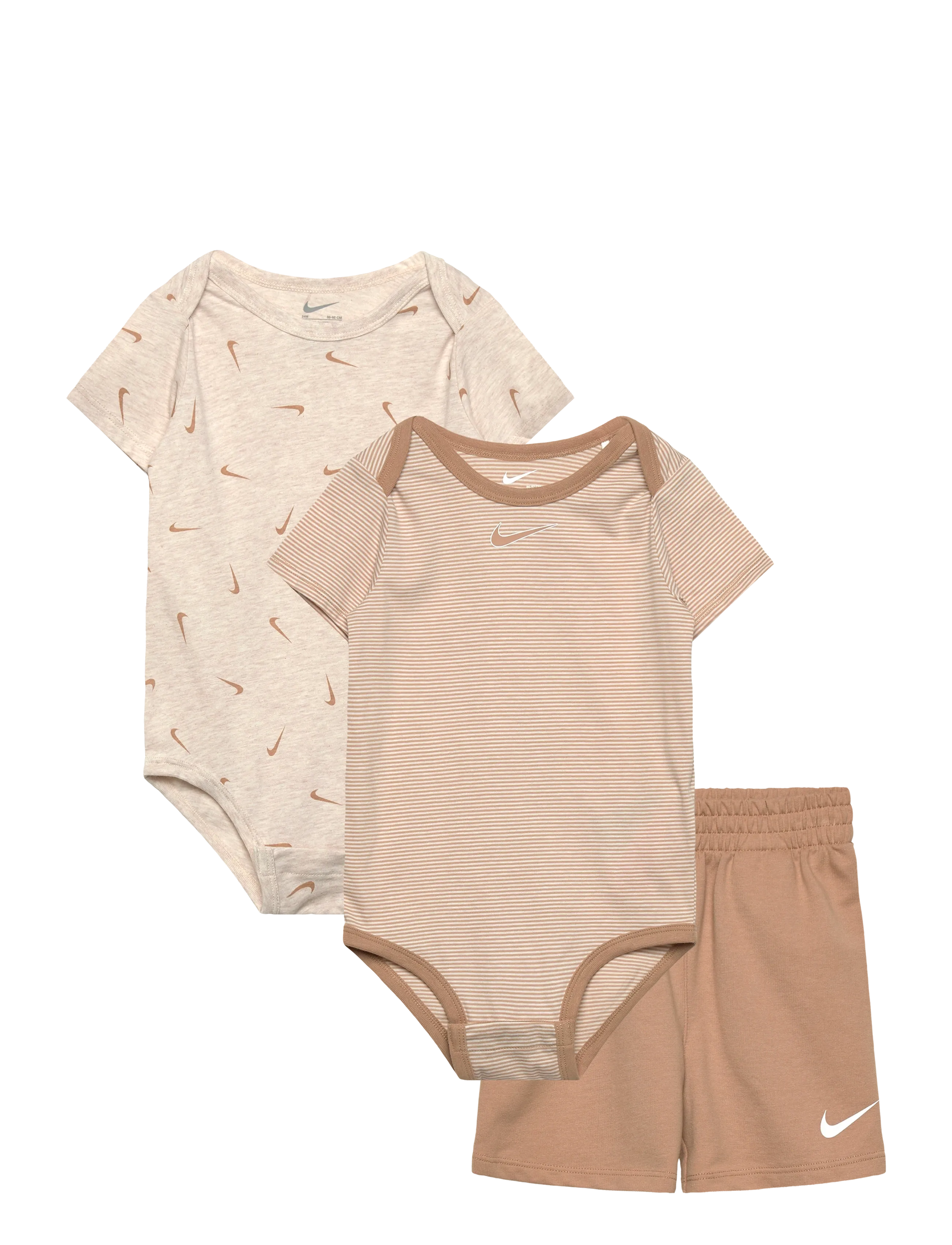 Nike Nike Essential Stripe Set, 92, Beige, Sæt > Sæt Med Krop, Børn